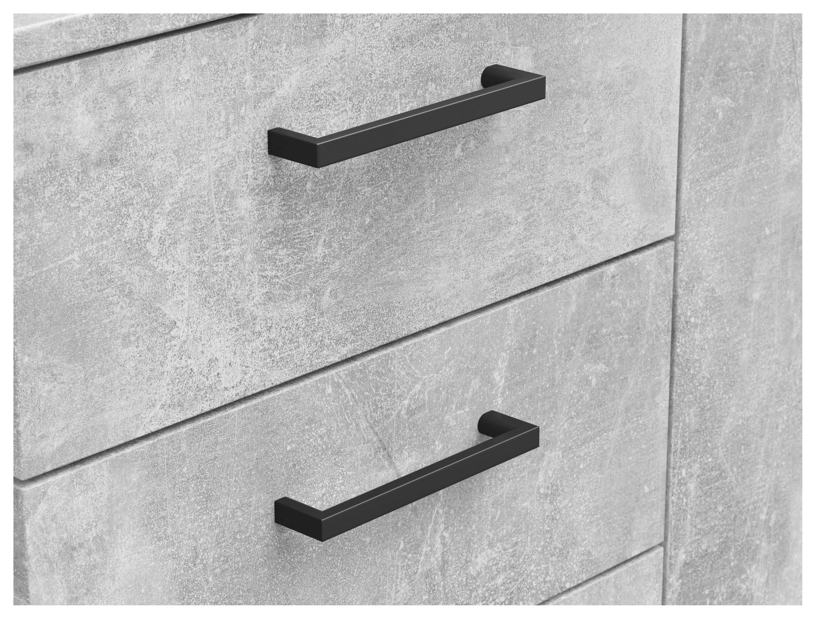 Thumbnail - Kommode Multi-Stauraum Typ 28 Beton Optik B/H/T: ca. 120x83x40 cm