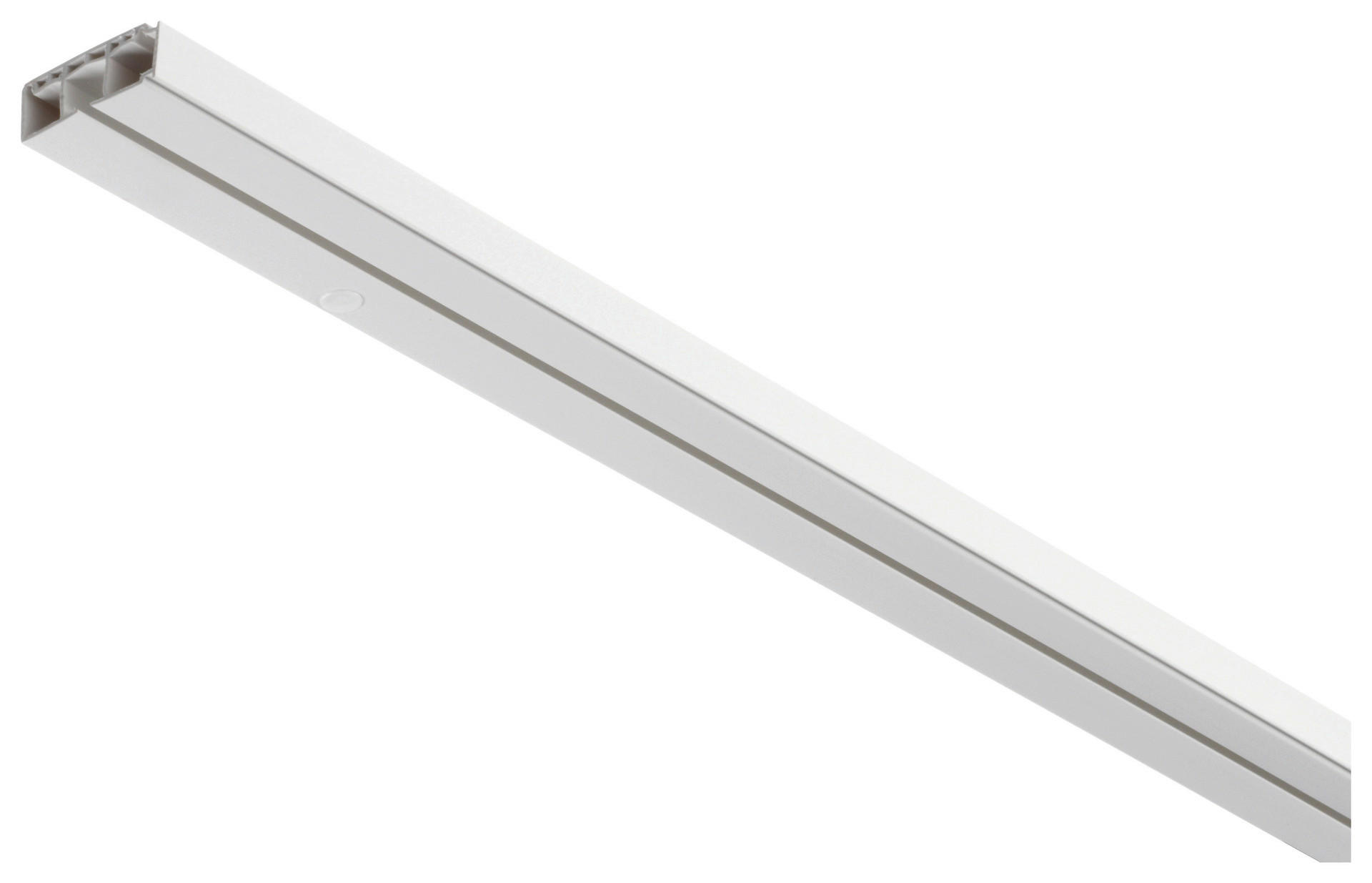 Boviva Gardinenschiene weiß Kunststoff L: ca. 120 cm 1.0 Läufe