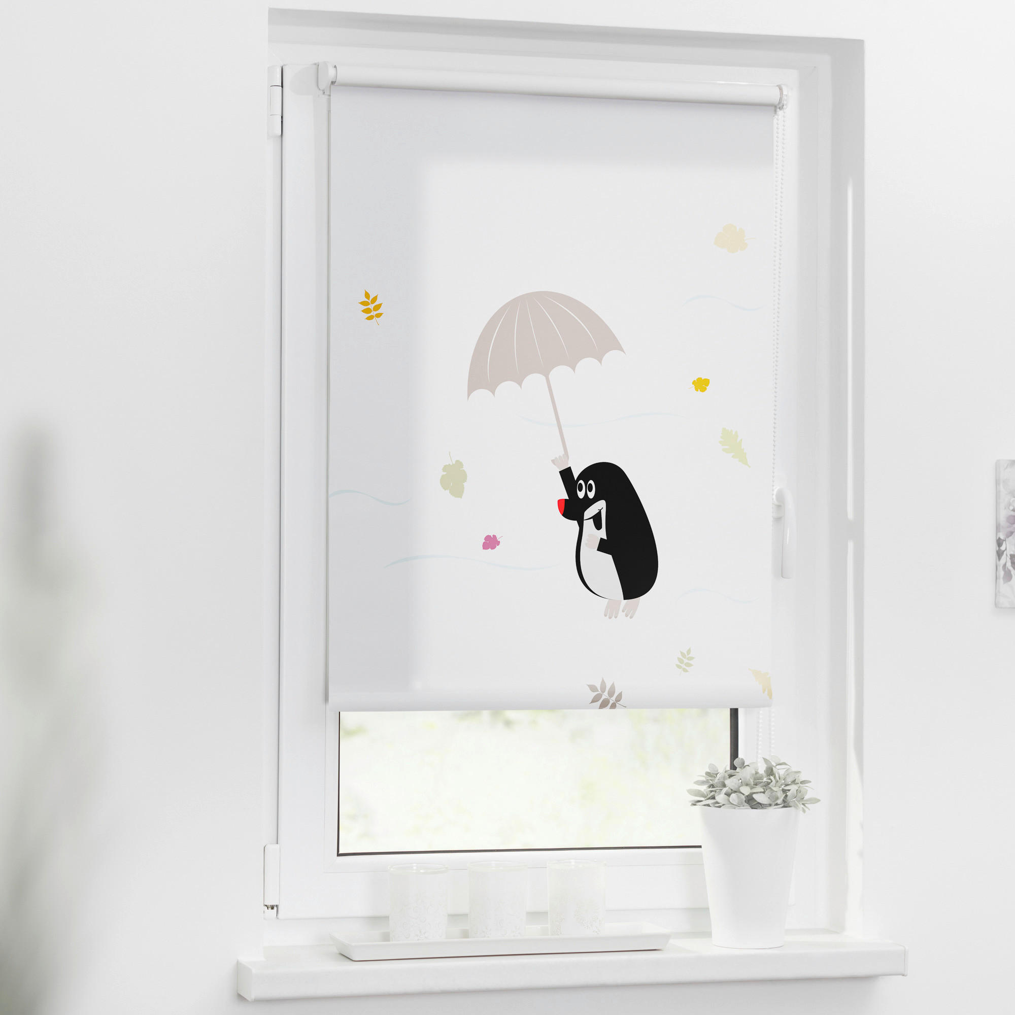 LICHTBLICK Verdunkelungsrollo Maulwurf bunt B/L: ca. 60x150 cm