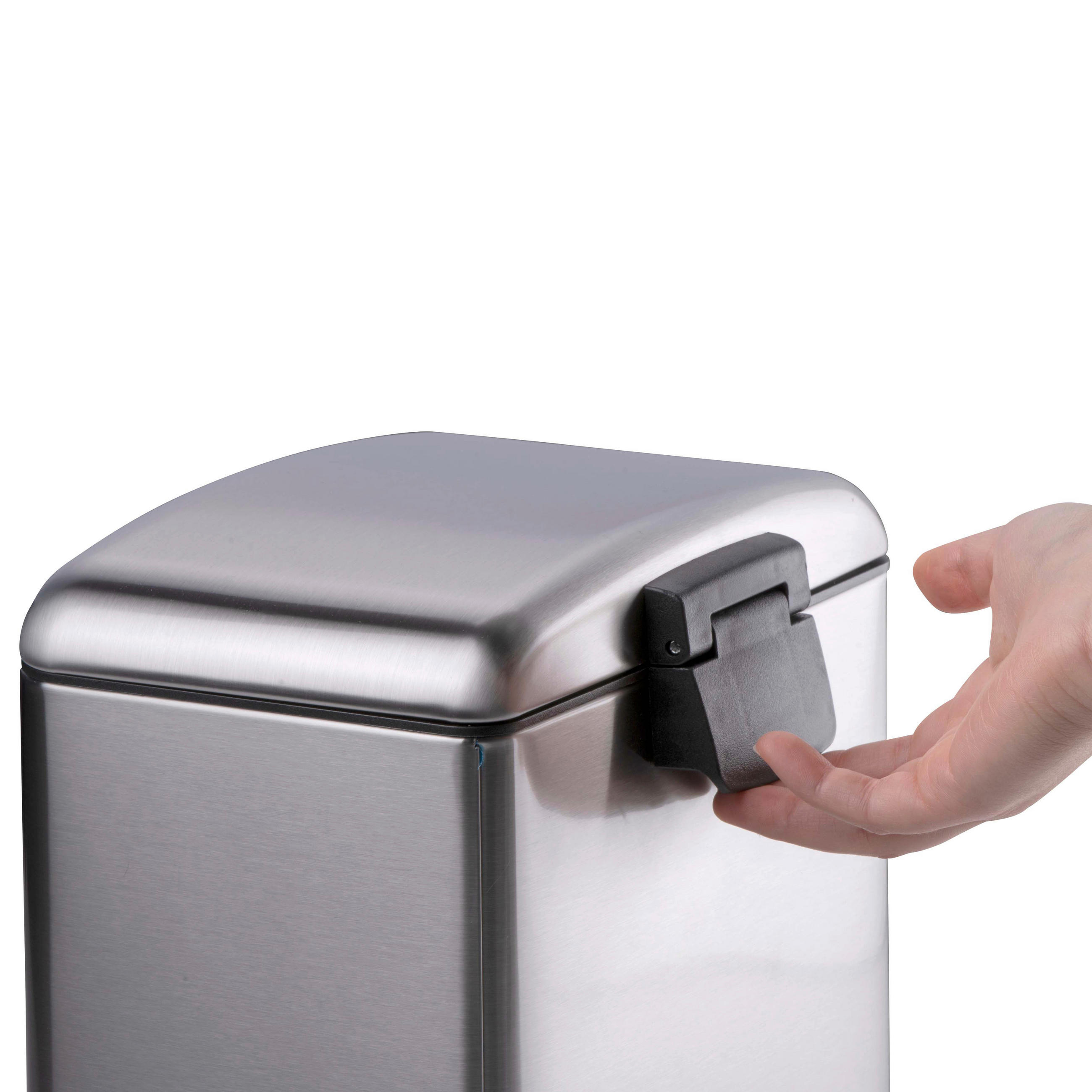 Thumbnail - Dirt Devil Treteimer silber Edelstahl B/H/T: ca. 23x32,5x22,5 cm