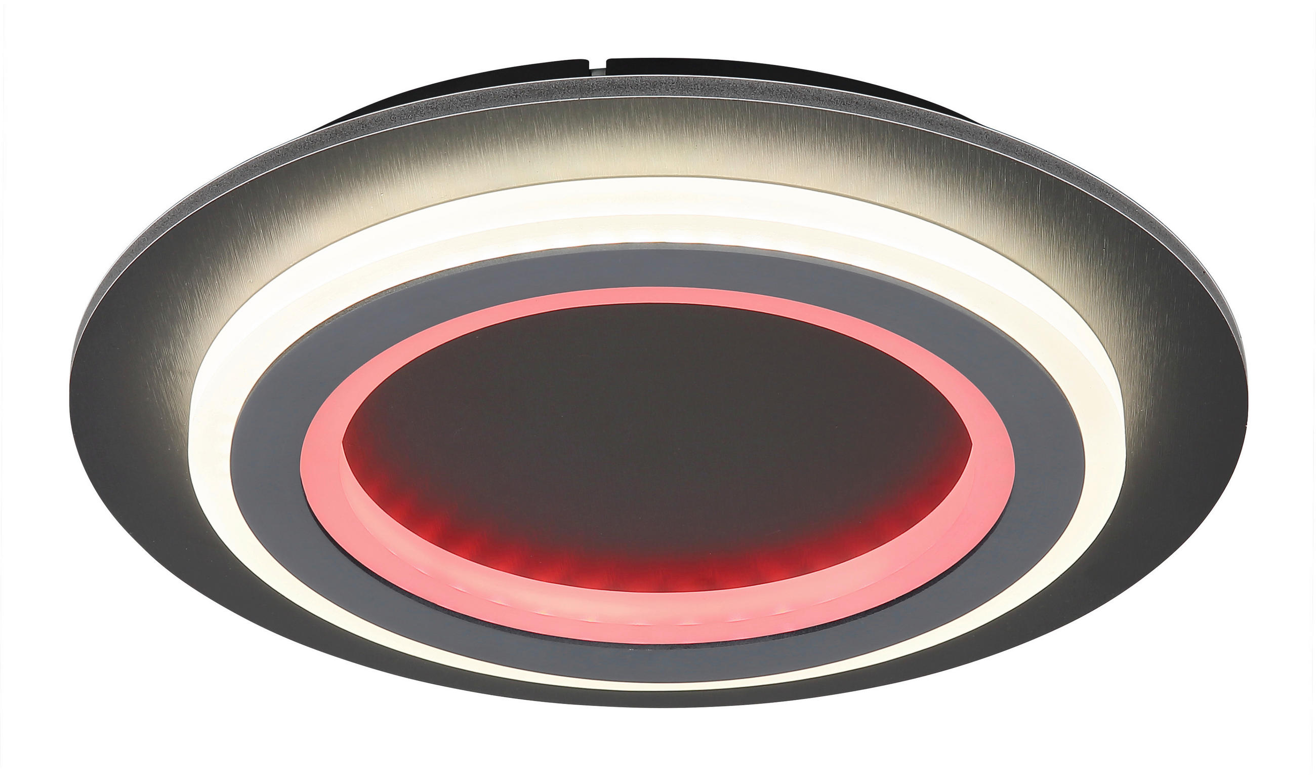 Thumbnail - GLOBO LED-Deckenleuchte mattschwarz Opal grau Metall Kunststoff Acryl H/D: ca. 5,5x34 cm 1 Brennstellen