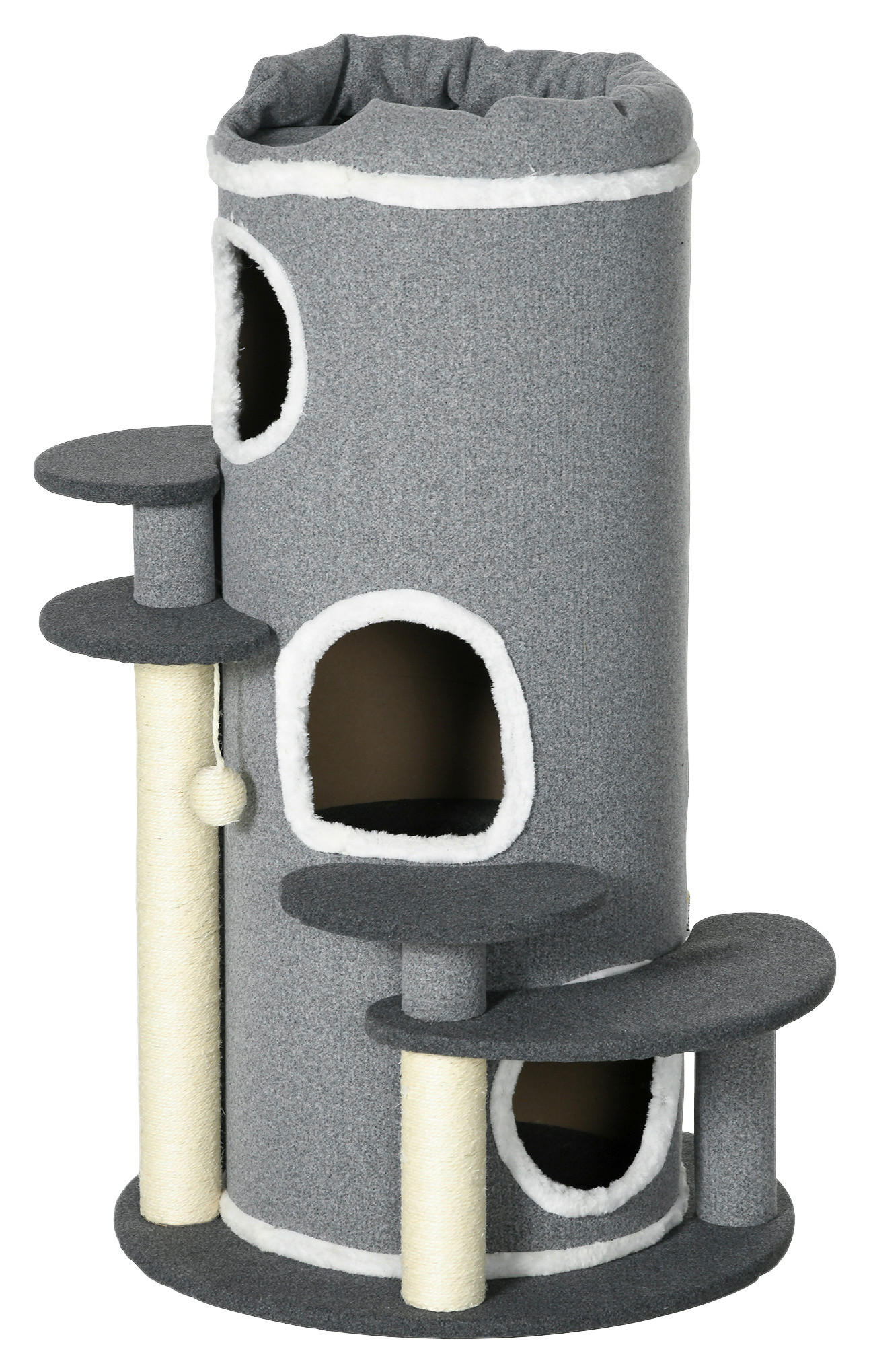 PawHut Kratzbaum grau Sisal B/H/L: ca. 57x99x57 cm