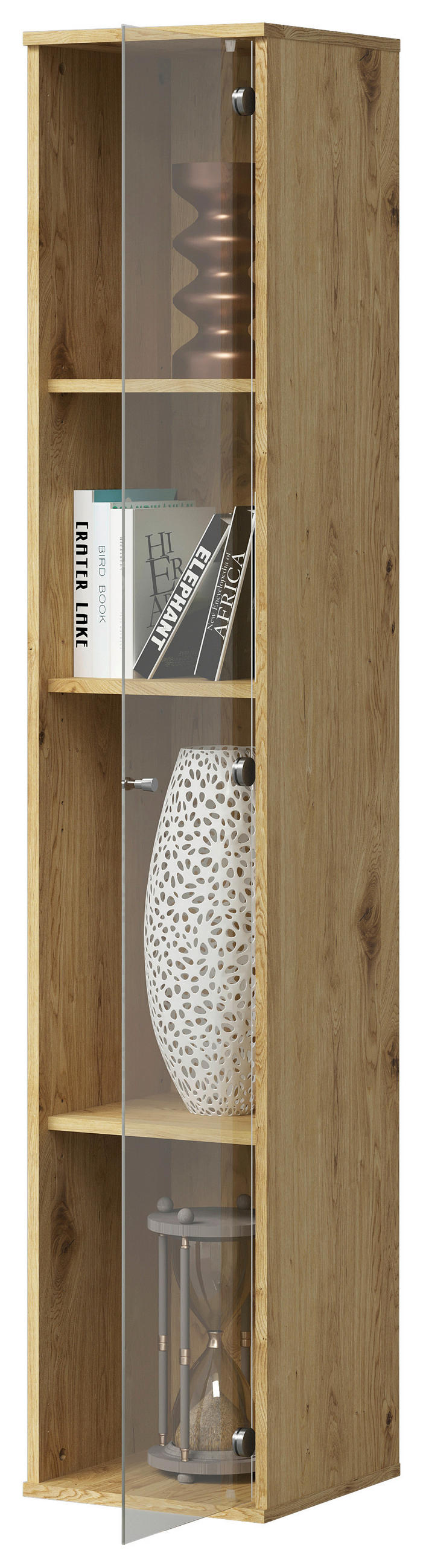 Thumbnail - Vitrine  Eiche Artisan Nachbildung B/H/T: ca. 32x171x33 cm