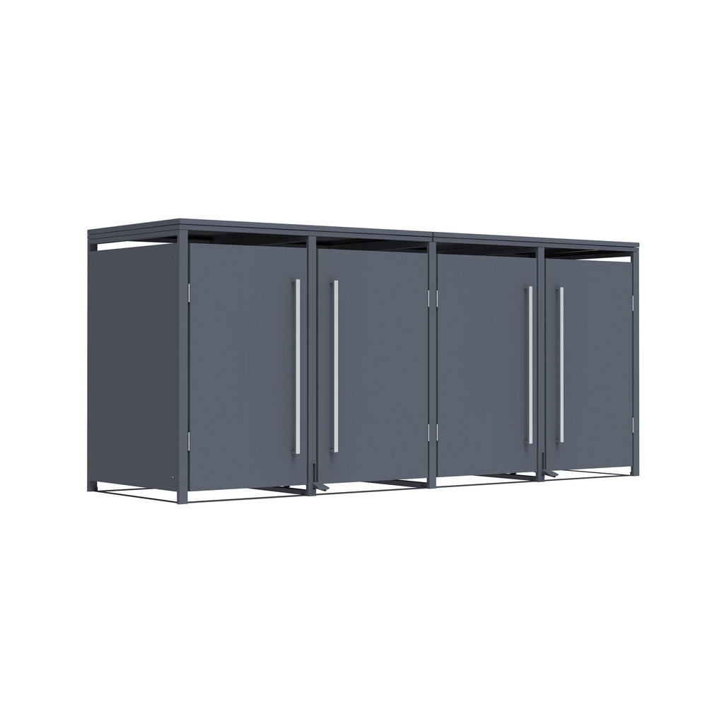 Thumbnail - Westmann Mülltonnenbox Pedura anthrazit B/H/L: ca. 265x116x80 cm