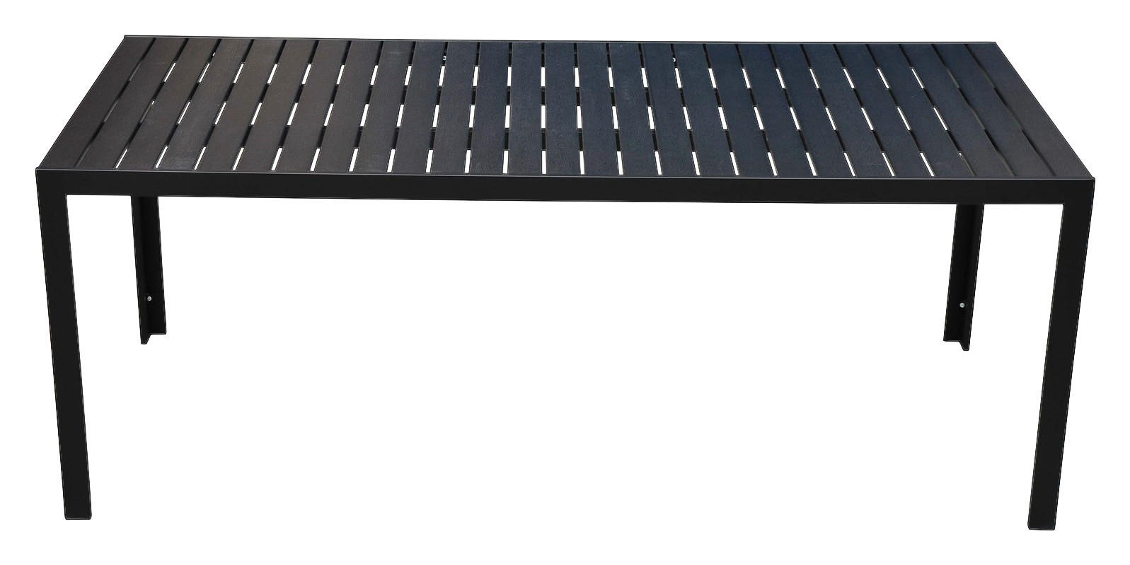 Thumbnail - Outsunny Gartentisch schwarz Aluminium B/H/L: ca. 84,5x72x190 cm