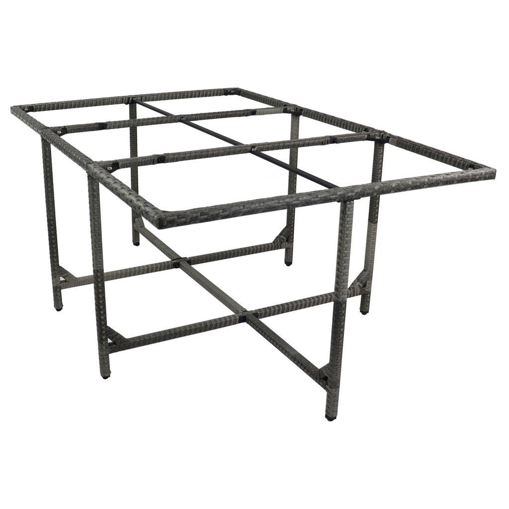 Thumbnail - VCM Gartentisch Raloso grau Rattan B/H/L: ca. 170x74x110 cm