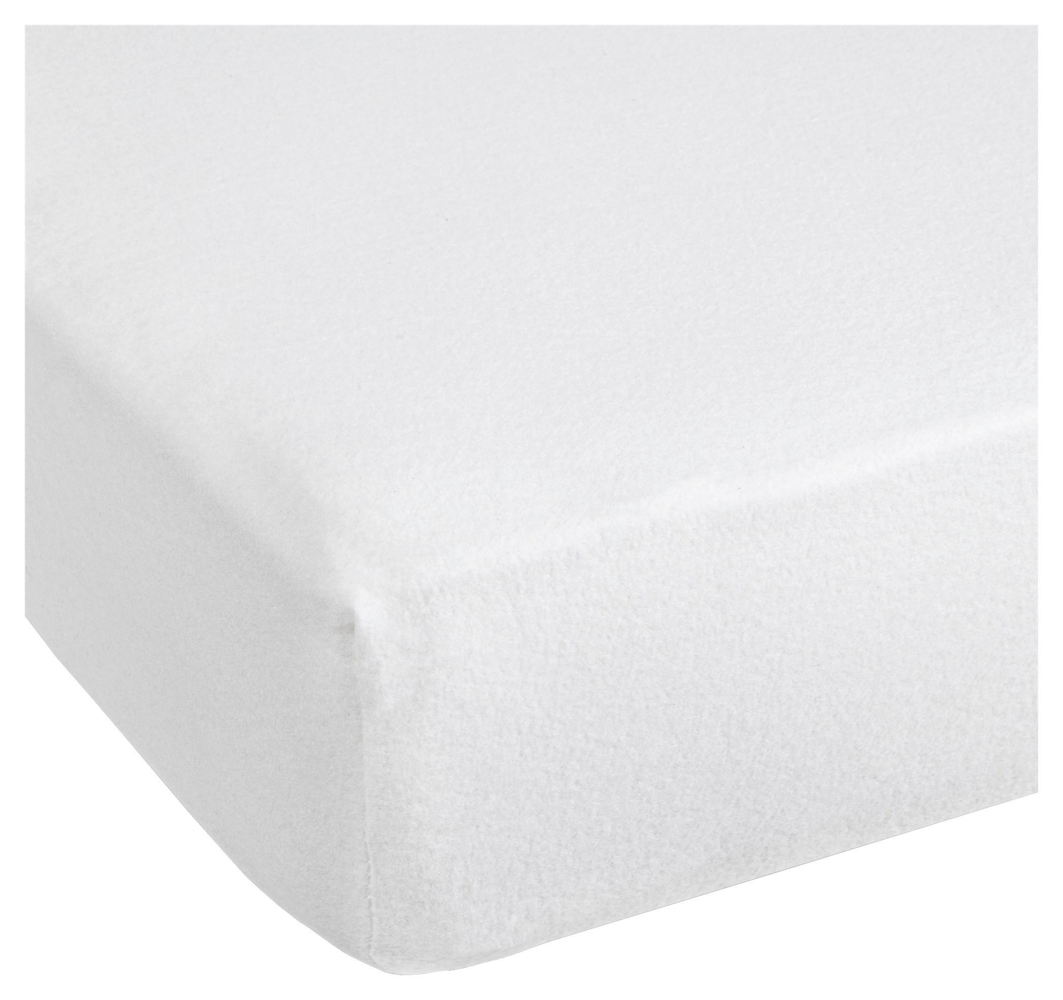 Spannbetttuch weiß Baumwolle B/L: ca. 200x220 cm