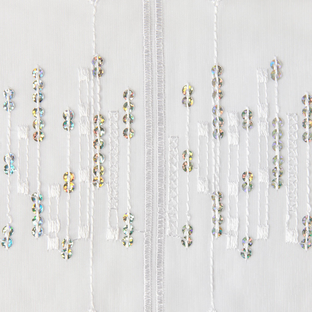 Thumbnail - POCOline Cliprollo Pailette weiß B/L: ca. 140x95 cm