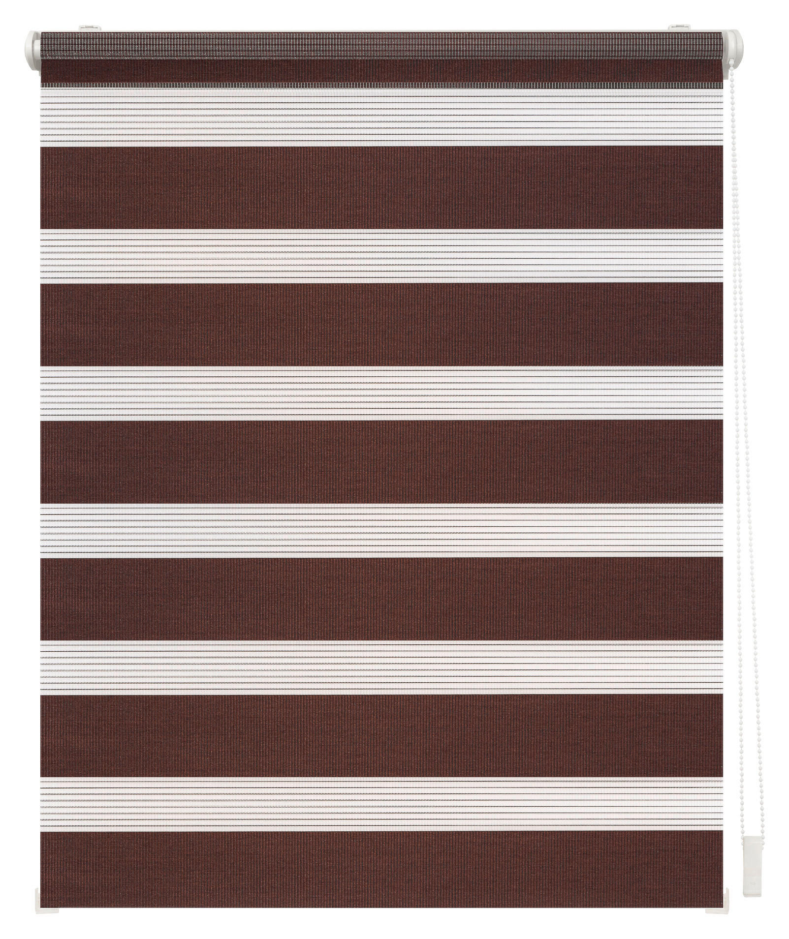 Thumbnail - LICHTBLICK Doppelrollo Duo dunkelbraun B/L: ca. 70x150 cm