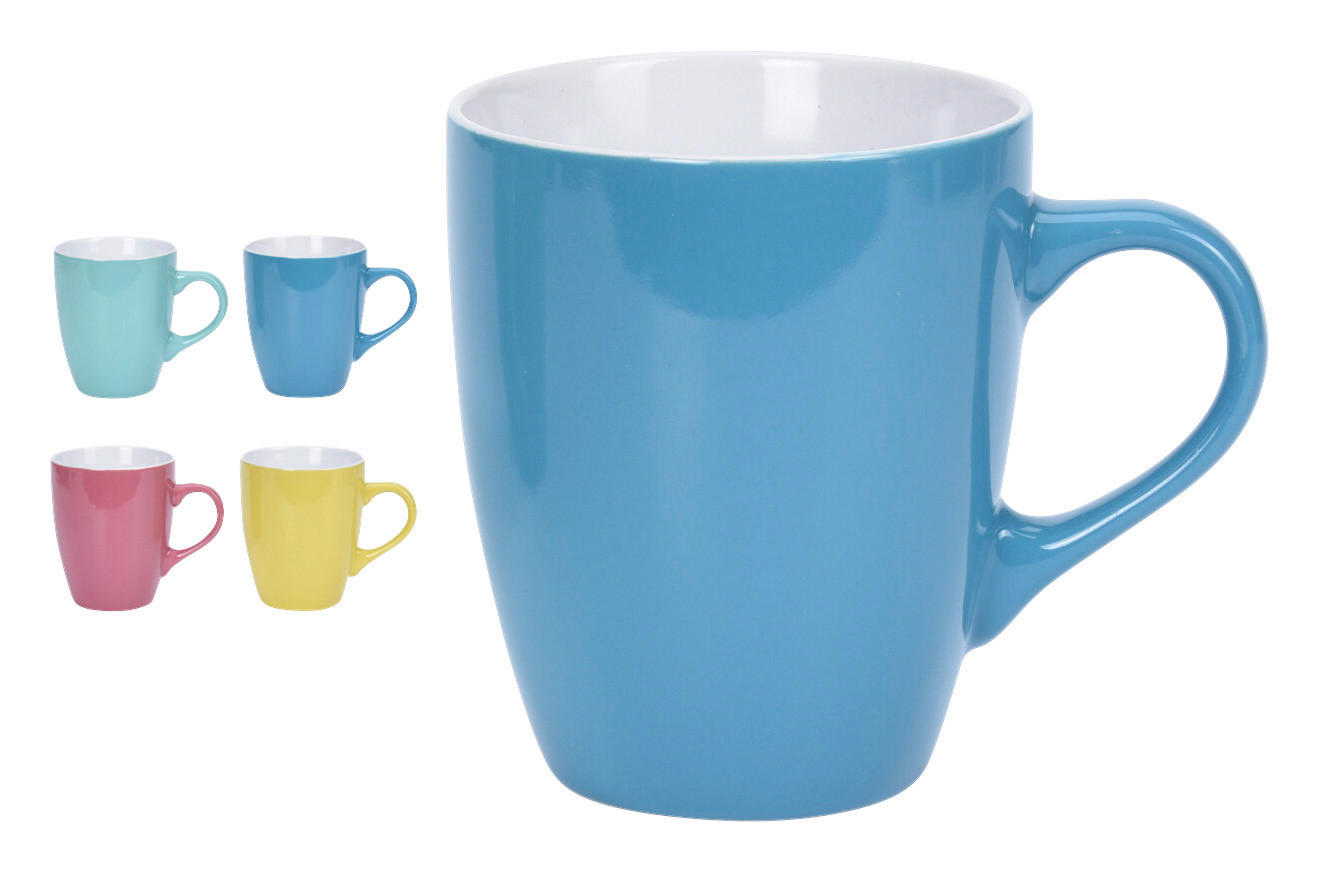 Kaffeebecher multicolor Steinzeug 4 tlg.
