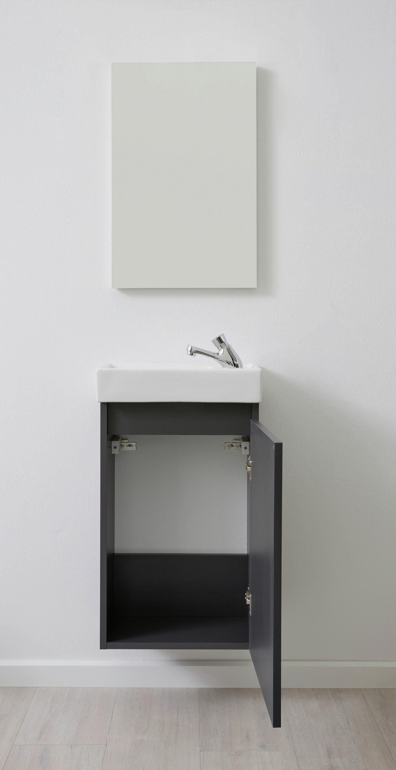 Thumbnail - Bad-Set Champ grau matt B/H/T: ca. 40x68x22 cm