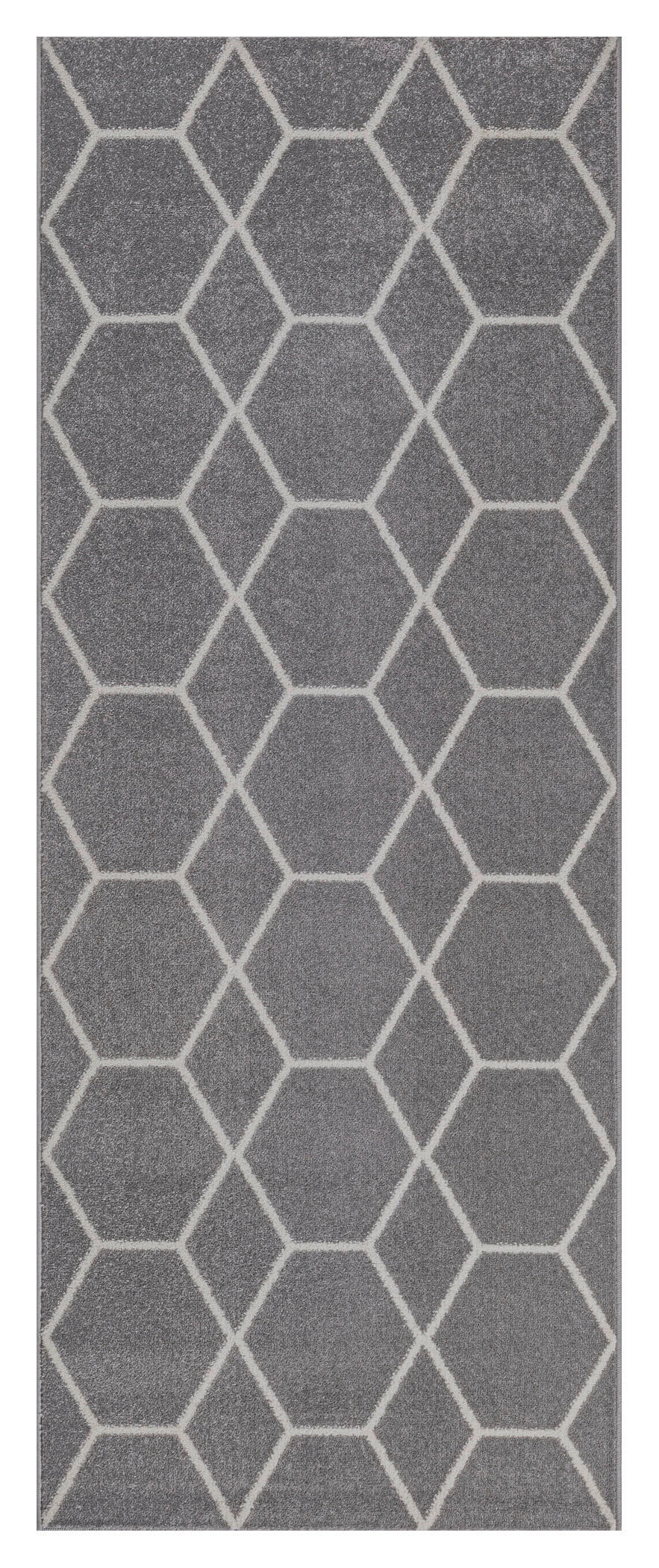 Sanat Teppich Trellis grau B/L: ca. 80x200 cm