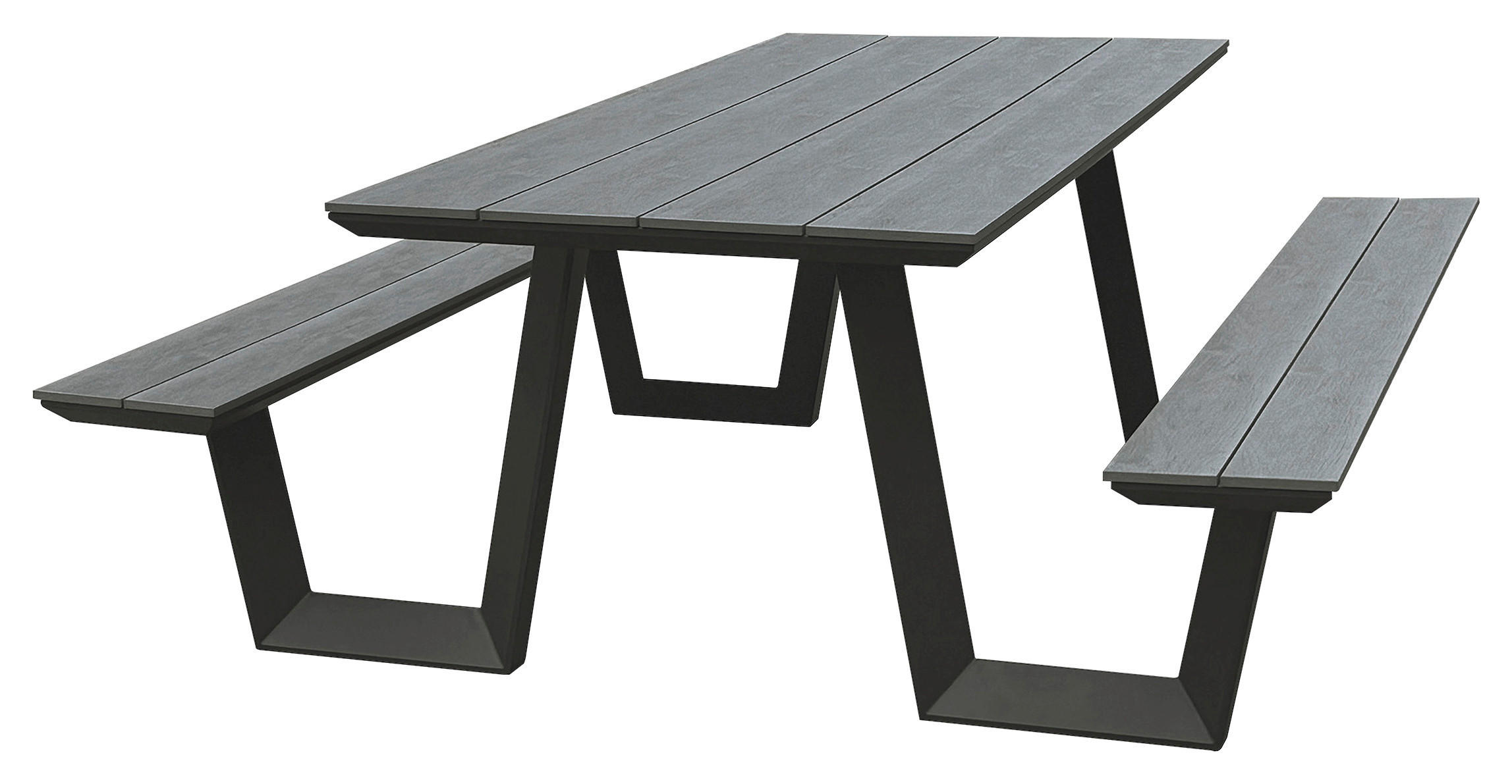 POCOline Gartensitzgruppe anthrazit Alu