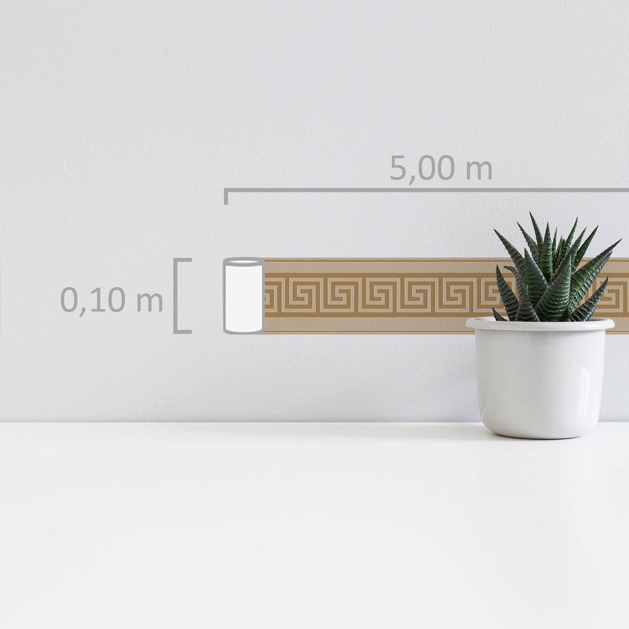 Thumbnail - A.S.Creation Bordüre braun B/H/D: ca. 10x500x9,5 cm