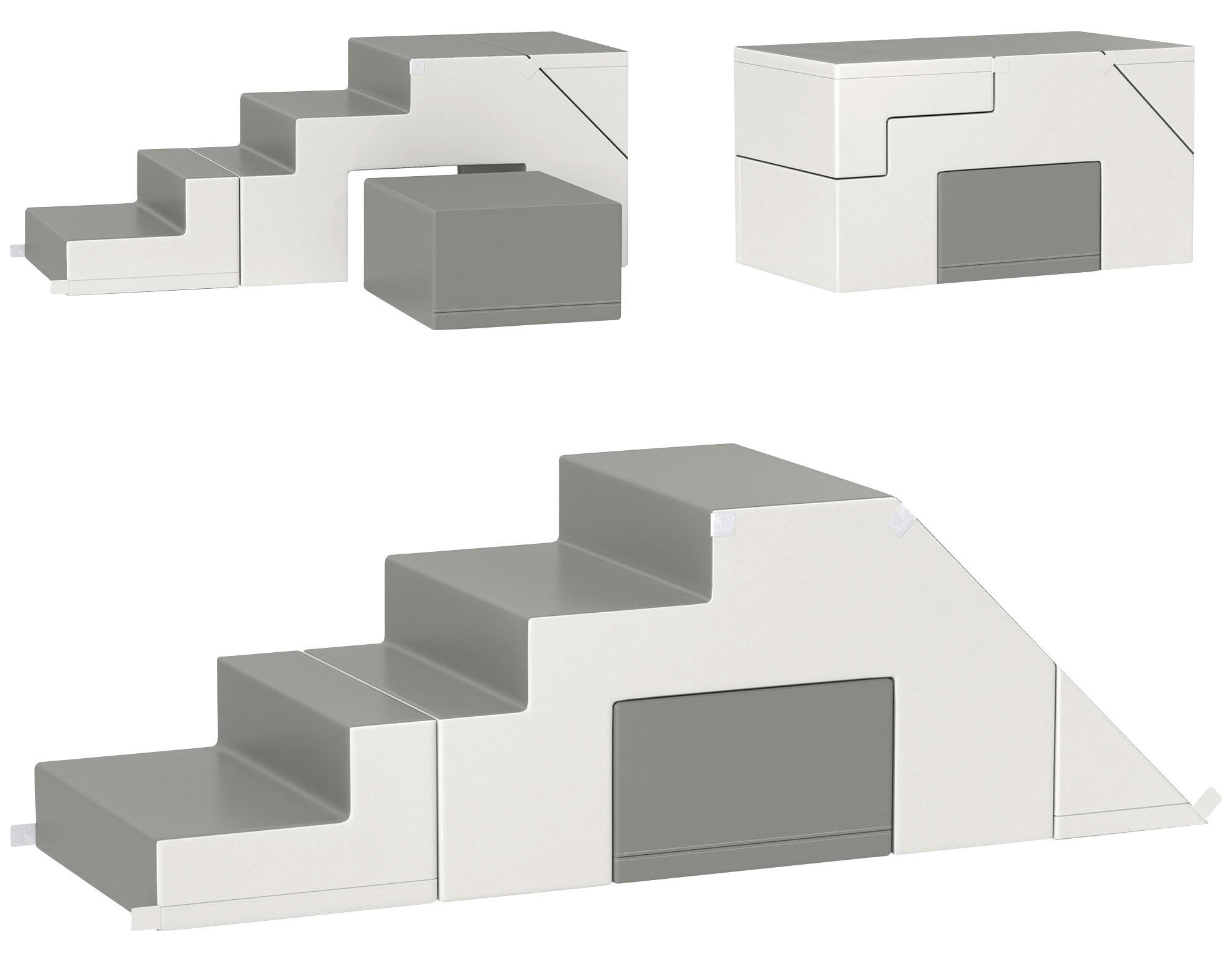 HOMCOM Kinder-Softplay-Set B/H/L: ca. 49x47x147 cm