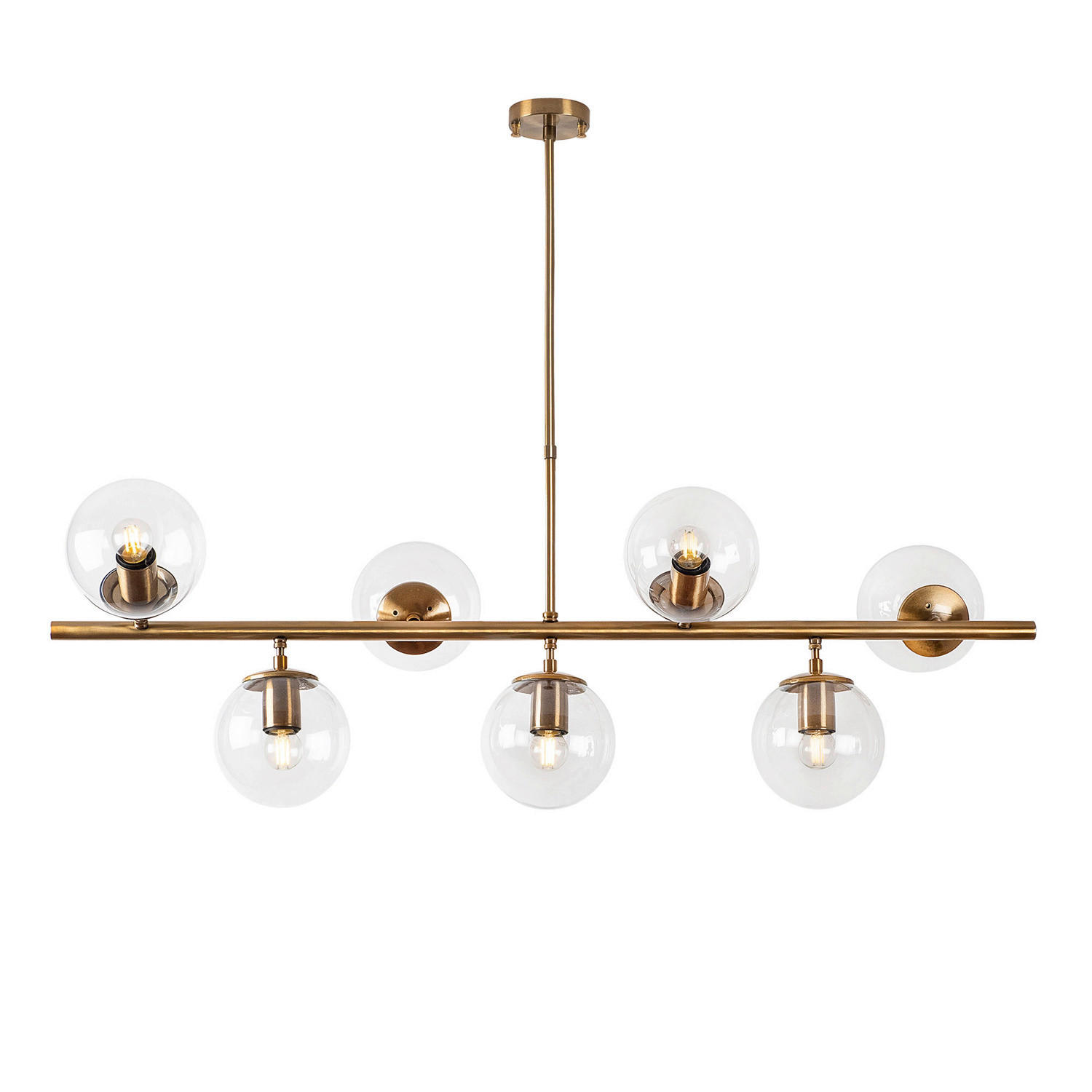 Opviq Deckenleuchte Fazli-10540 Metall B/H/T/L: ca. 113x85x40x113 cm E14 7 Brennstellen