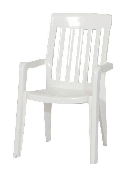 Thumbnail - Sieger Stapelsessel Palma Sieger 4er-Set Palma weiß Kunststoff B/H/L: ca. 59x92x65 cm