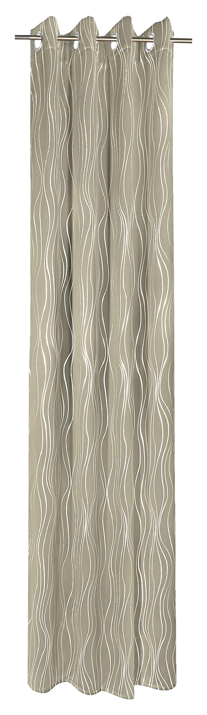 Thumbnail - Verdunklungsvorhang Monaco creme B/L: ca. 135x245 cm