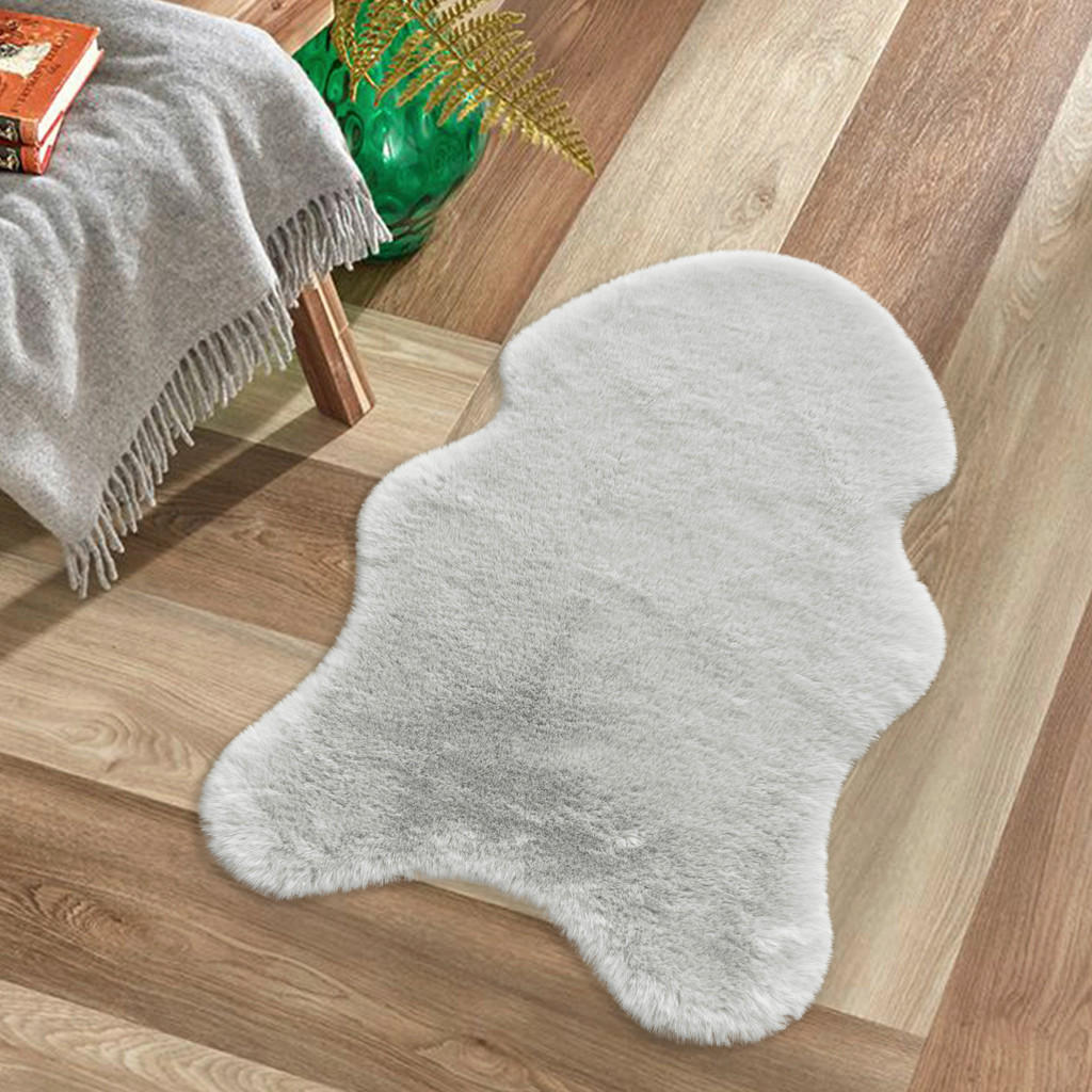 Thumbnail - Fellimitat Moya silber B/L: ca. 40x57 cm