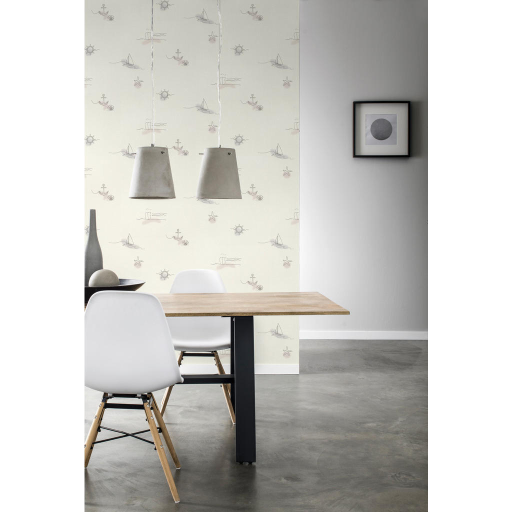 Thumbnail - Vliestapete Maritim beige B/L: ca. 53x1005 cm