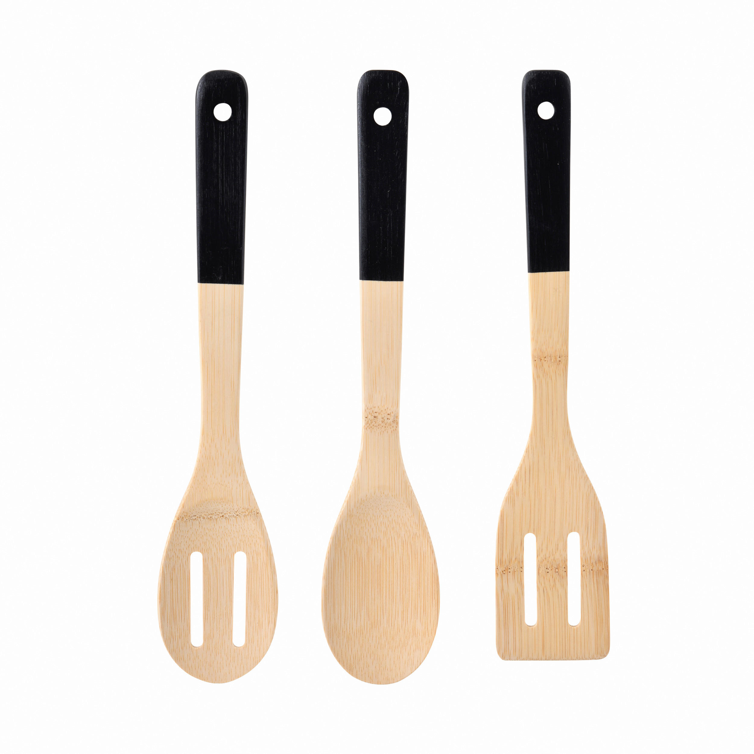 BERGNER Kochlöffel EARTH BLACK schwarz Bambus B/H/L: ca. 6x8x30 cm