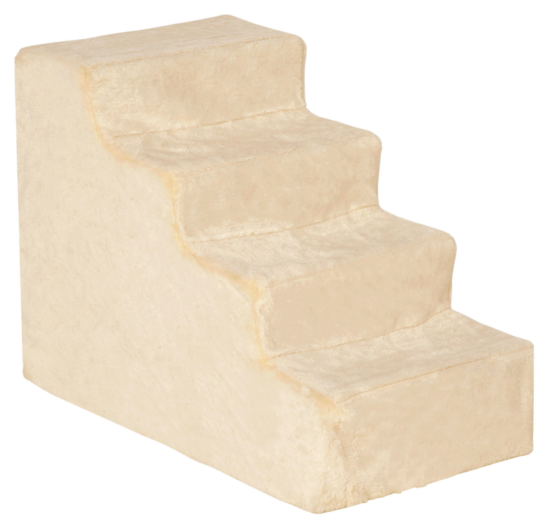 PawHut Haustiertreppe beige Edelstahl B/H/L: ca. 35x44x60 cm