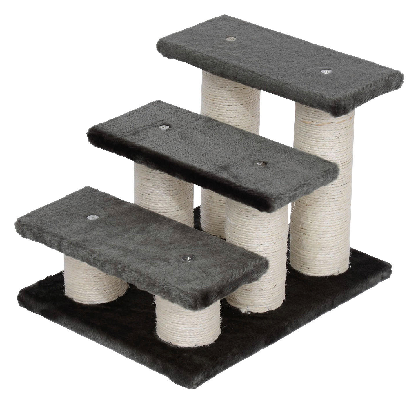 PawHut Katzentreppe grau Spanplatte B/H/L: ca. 35x34x45 cm