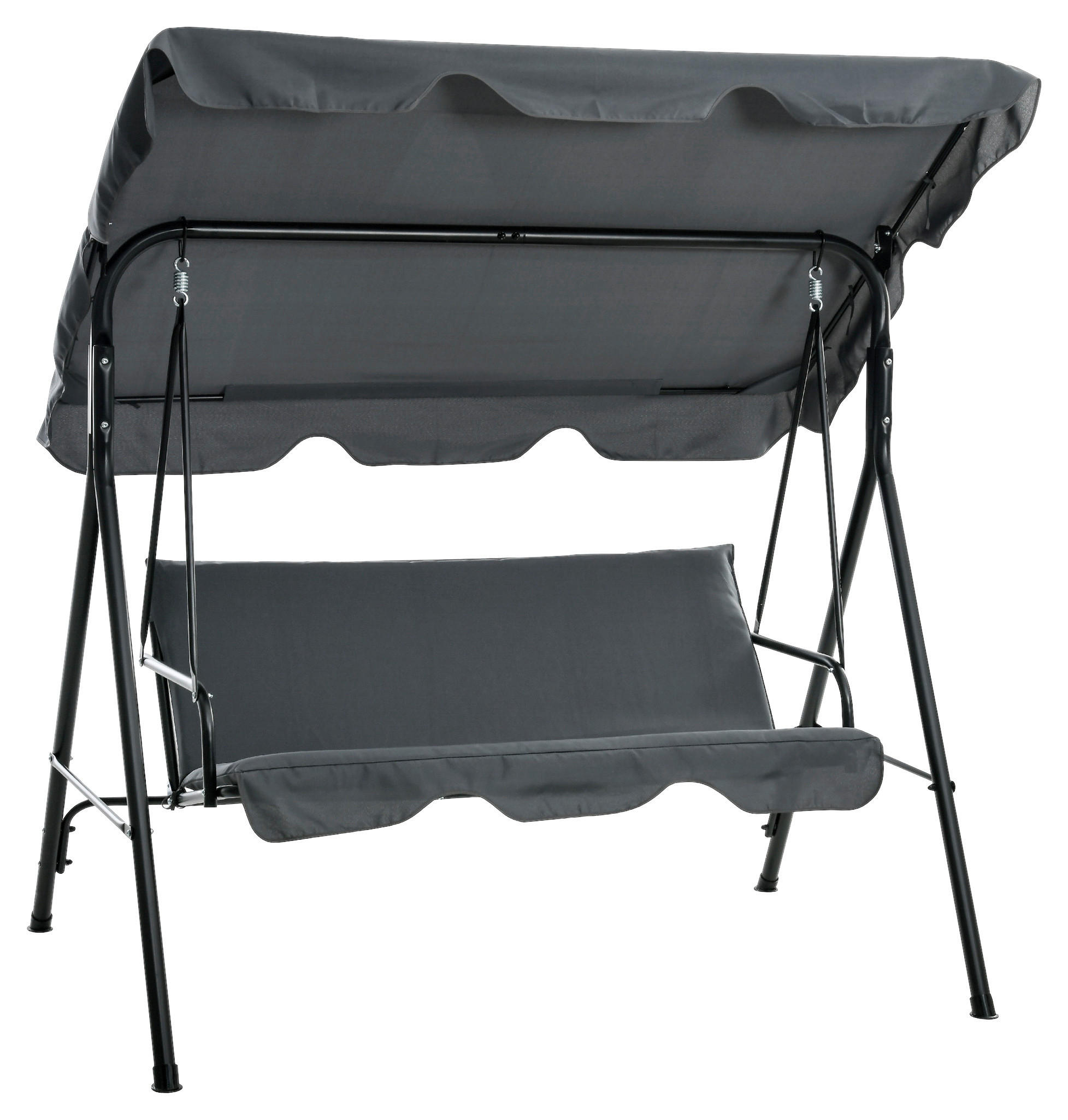 Outsunny Hollywoodschaukel grau Polyester B/H/L: ca. 110x153x172 cm