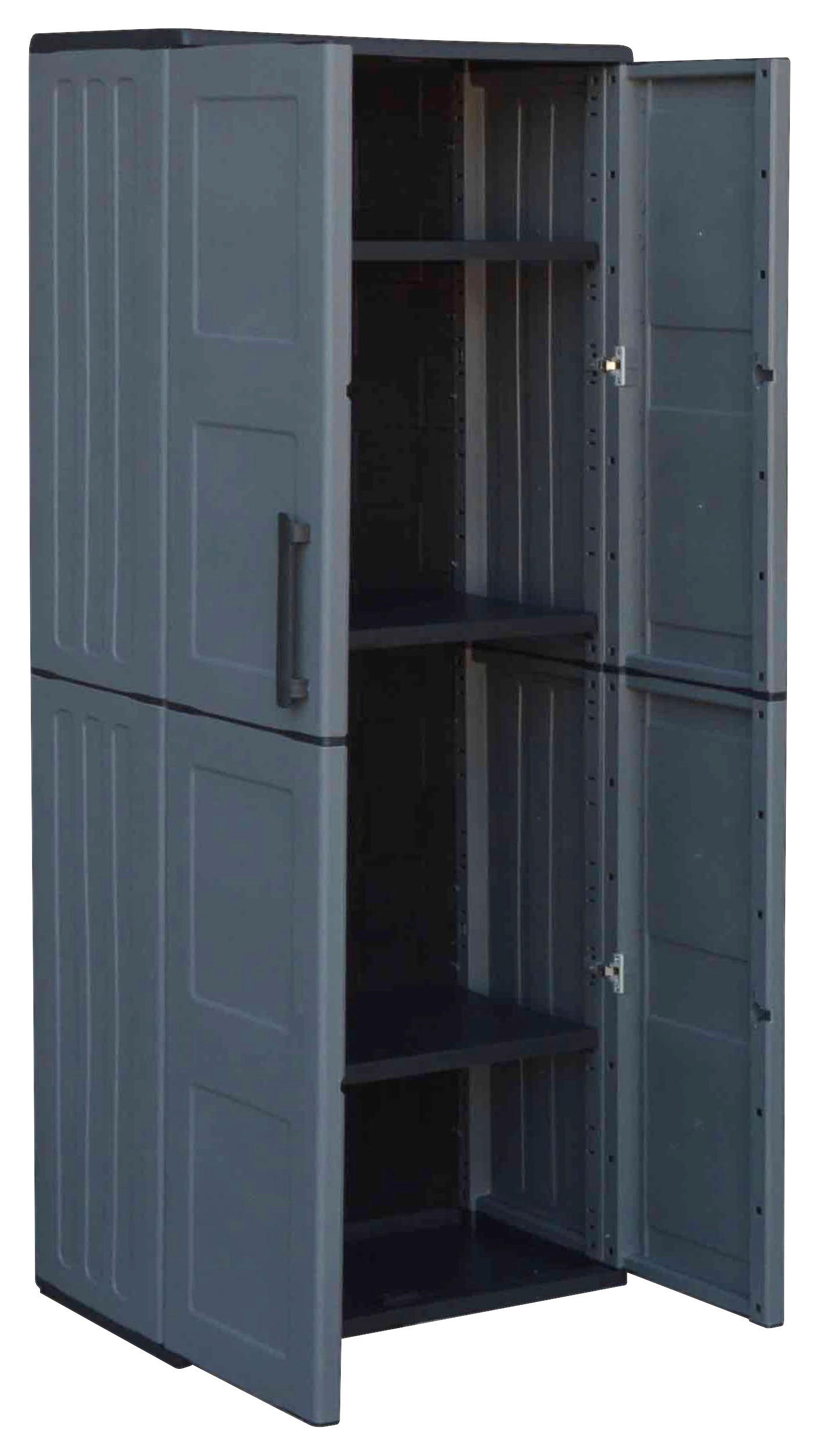 Thumbnail - ArtPlast Kunststoffschrank Free hoch grau Kunststoff B/H/T: ca. 68x163x37 cm