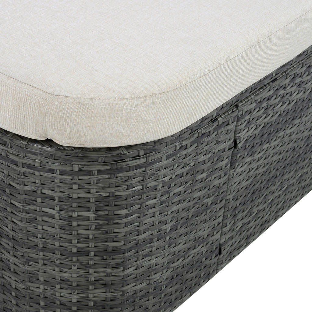 Thumbnail - POCOline Gartenliege beige Stahl