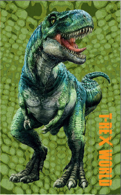 T-Rex World Kinderteppich grün B/L: ca. 100x160 cm