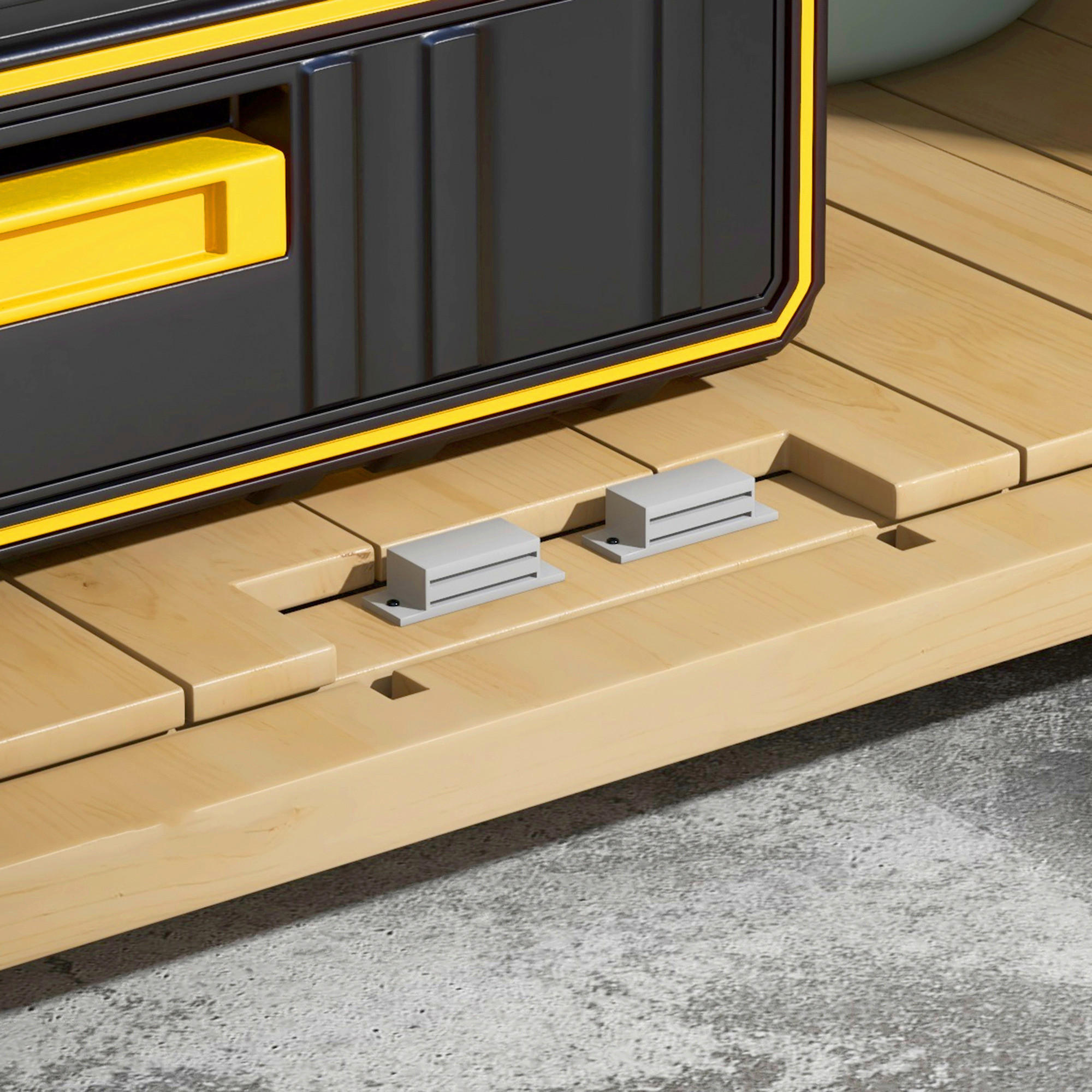 Thumbnail - Outsunny Gartenschrank natur Polypropylen B/H/L: ca. 88x77,5x90 cm