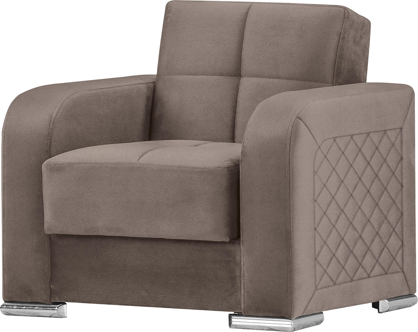 Thumbnail - Sofa 3-2-1 Orlando graubraun