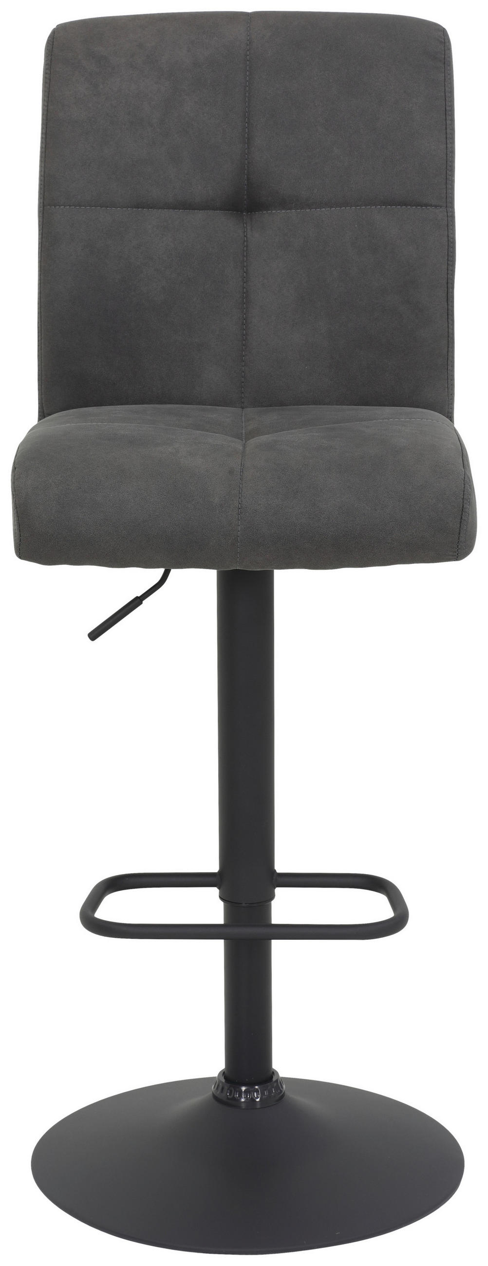 Thumbnail - Barhocker Leni anthrazit Vintage Microfaser B/H/T: ca. 44x102x57 cm