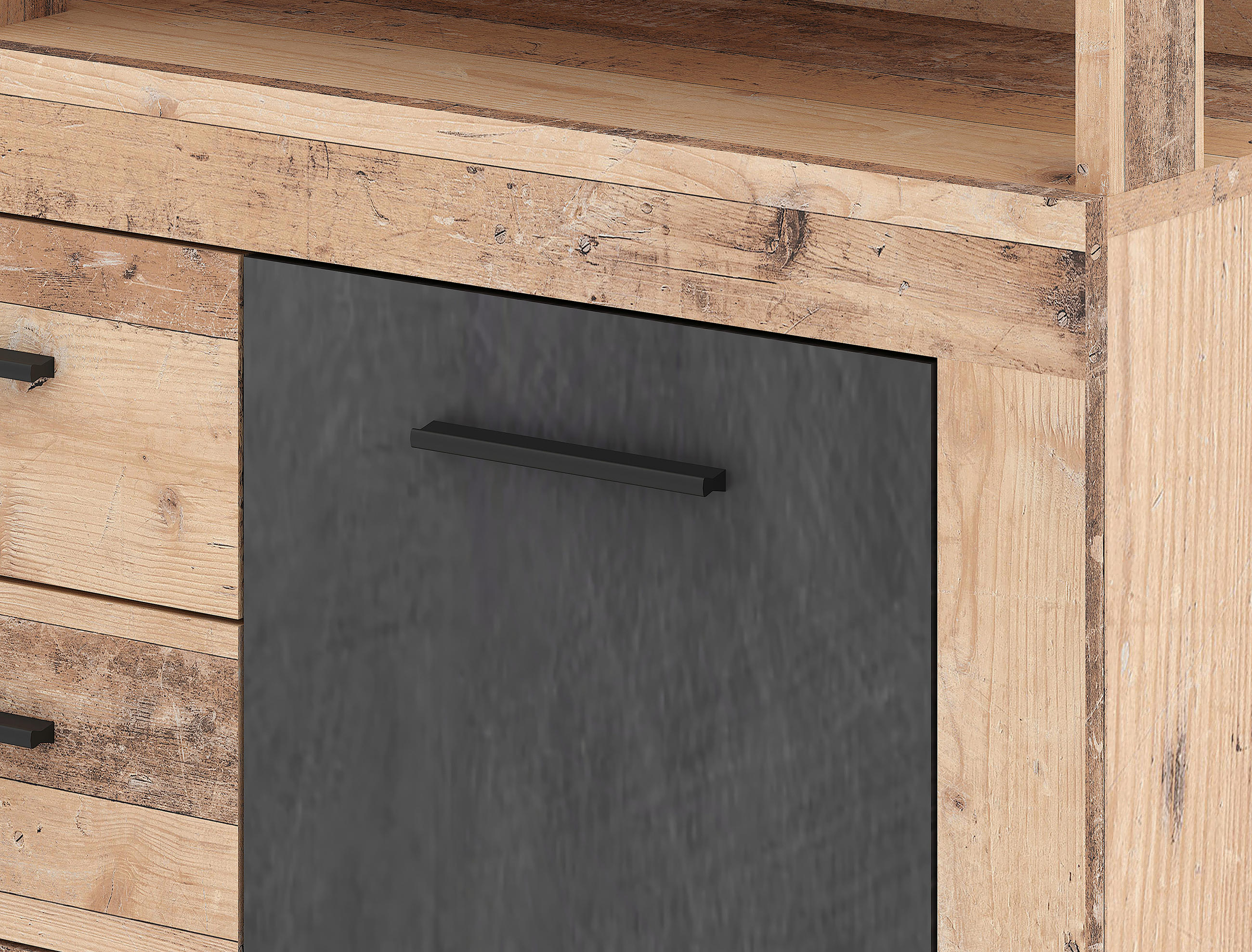 Thumbnail - Kommode LUNA MIDI Eiche Old Wood hell Nachbildung Eiche Matera Nachbildung B/H/T: ca. 119,5x96,8x32 cm