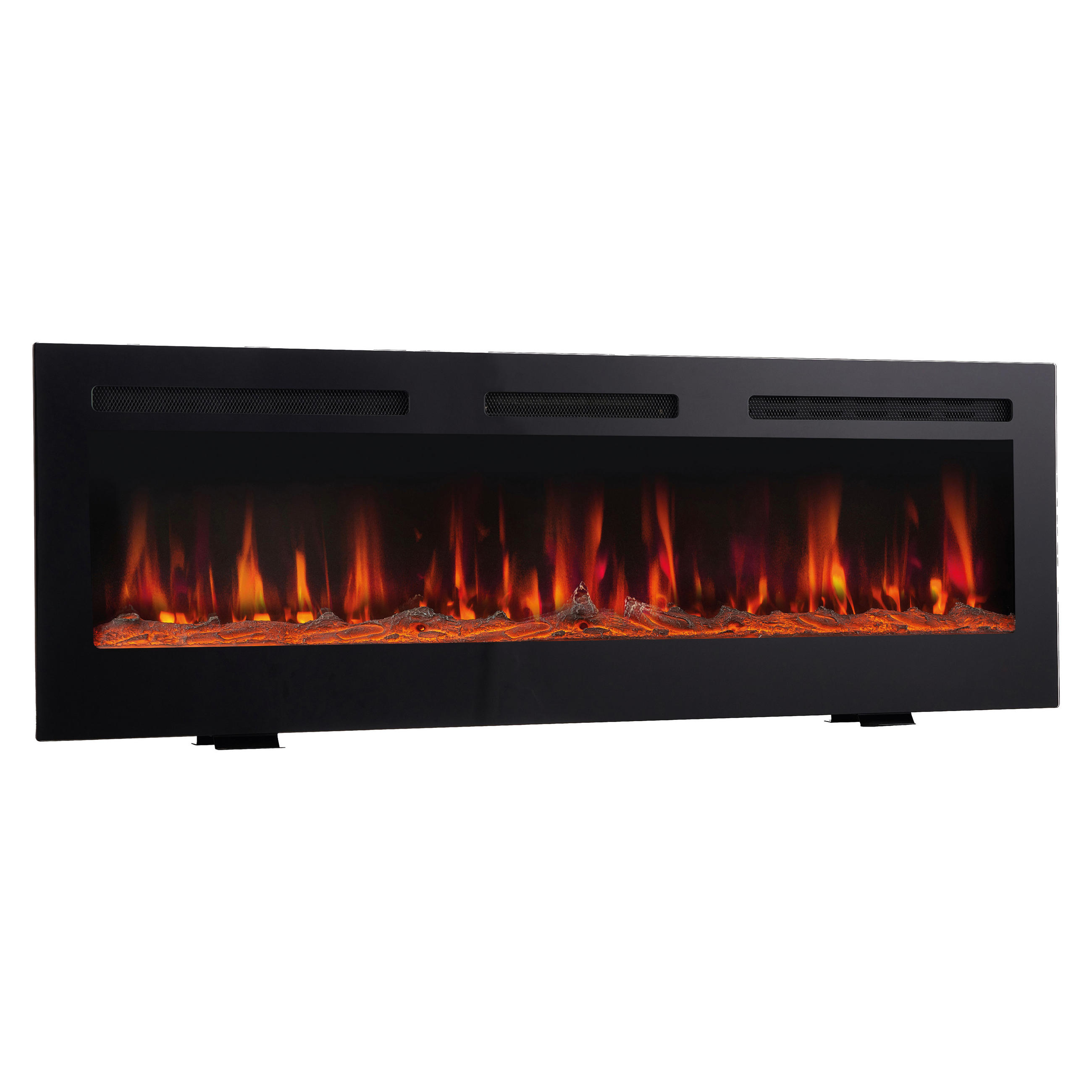 KAMINIO Elektrischer-Kamin MARLON schwarz Metall B/H/T: ca. 127x46,6x11,9 cm ca. 1800 W