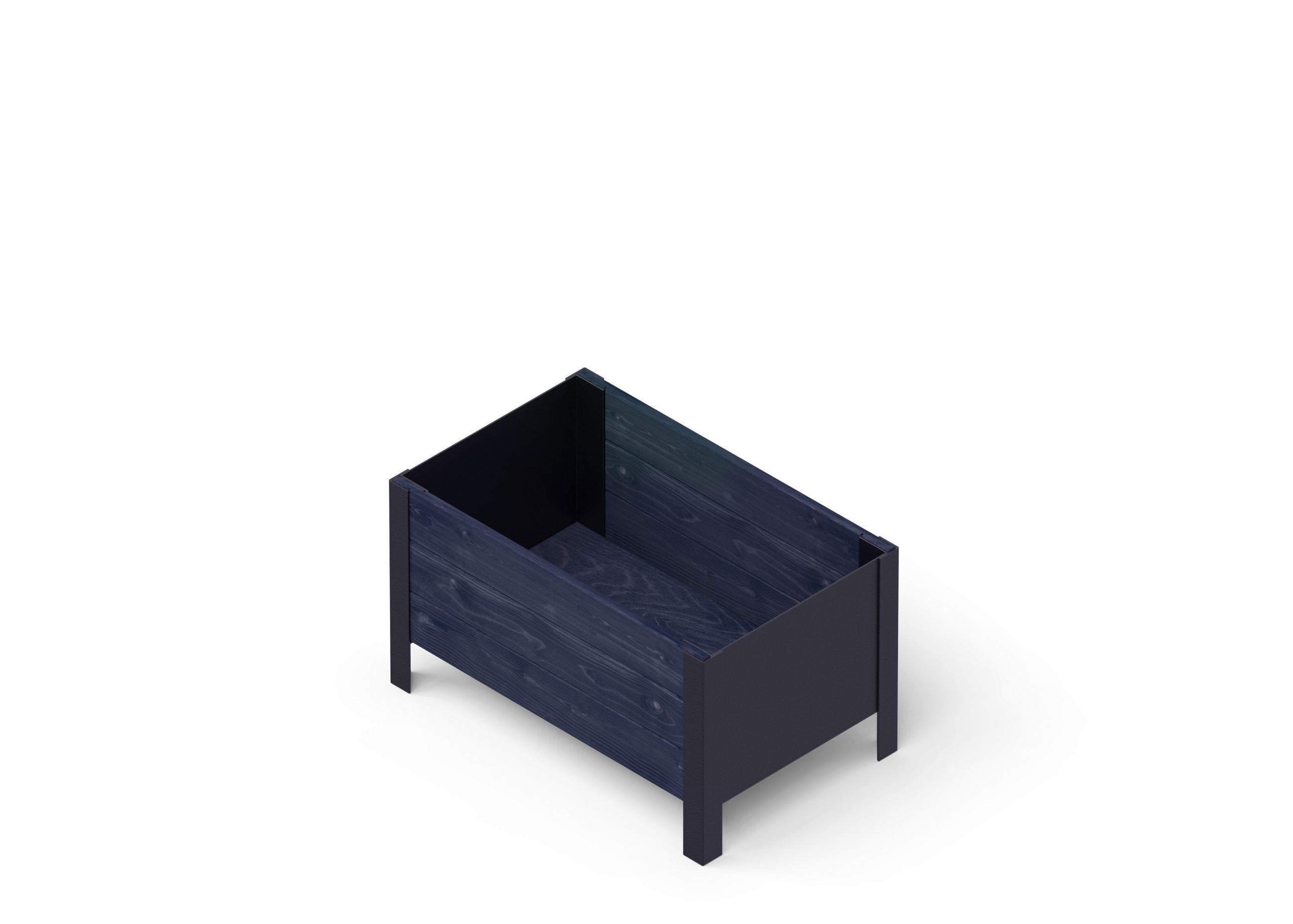 UPYARD Hochbeet MODERN schwarz Holz B/H/L: ca. 36x32x58 cm