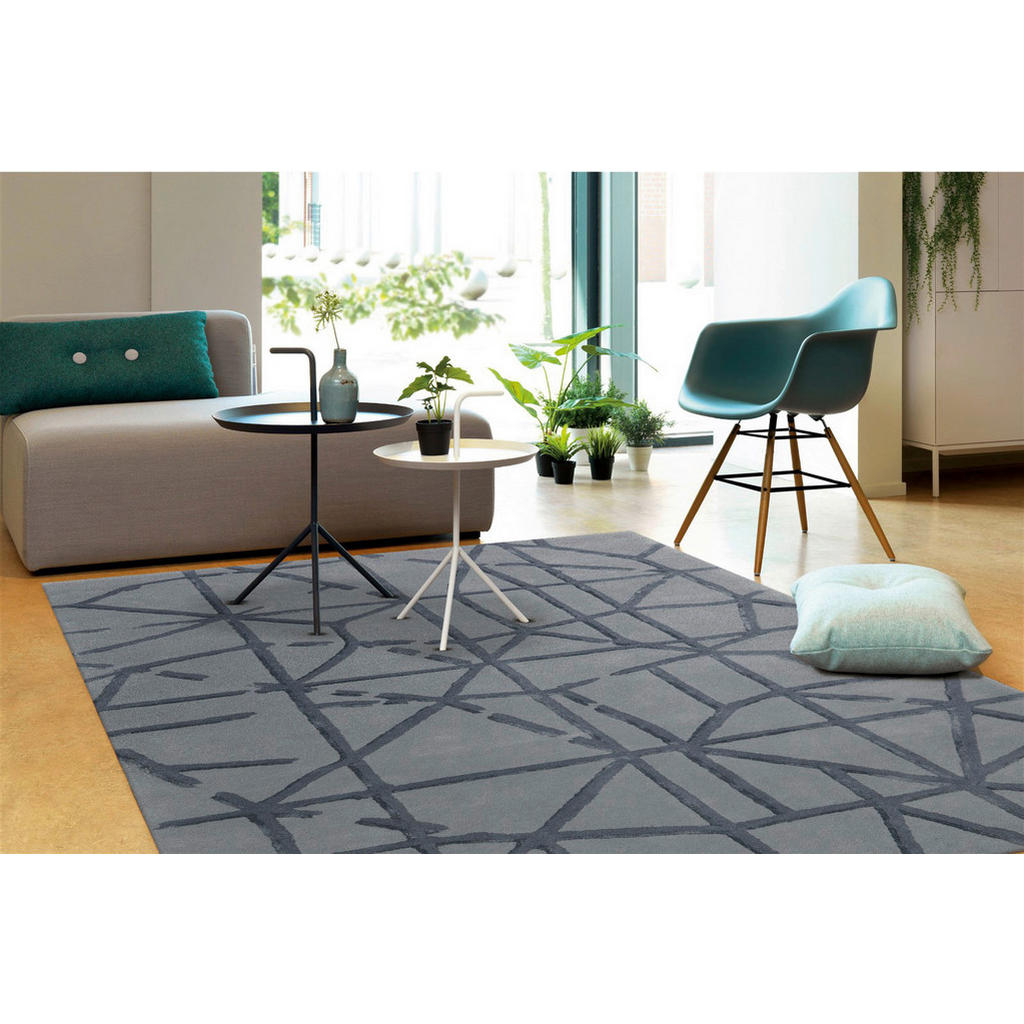 Thumbnail - Arte Espina Kurzflorteppich Satin 8063 grau B/L: ca. 170x240 cm