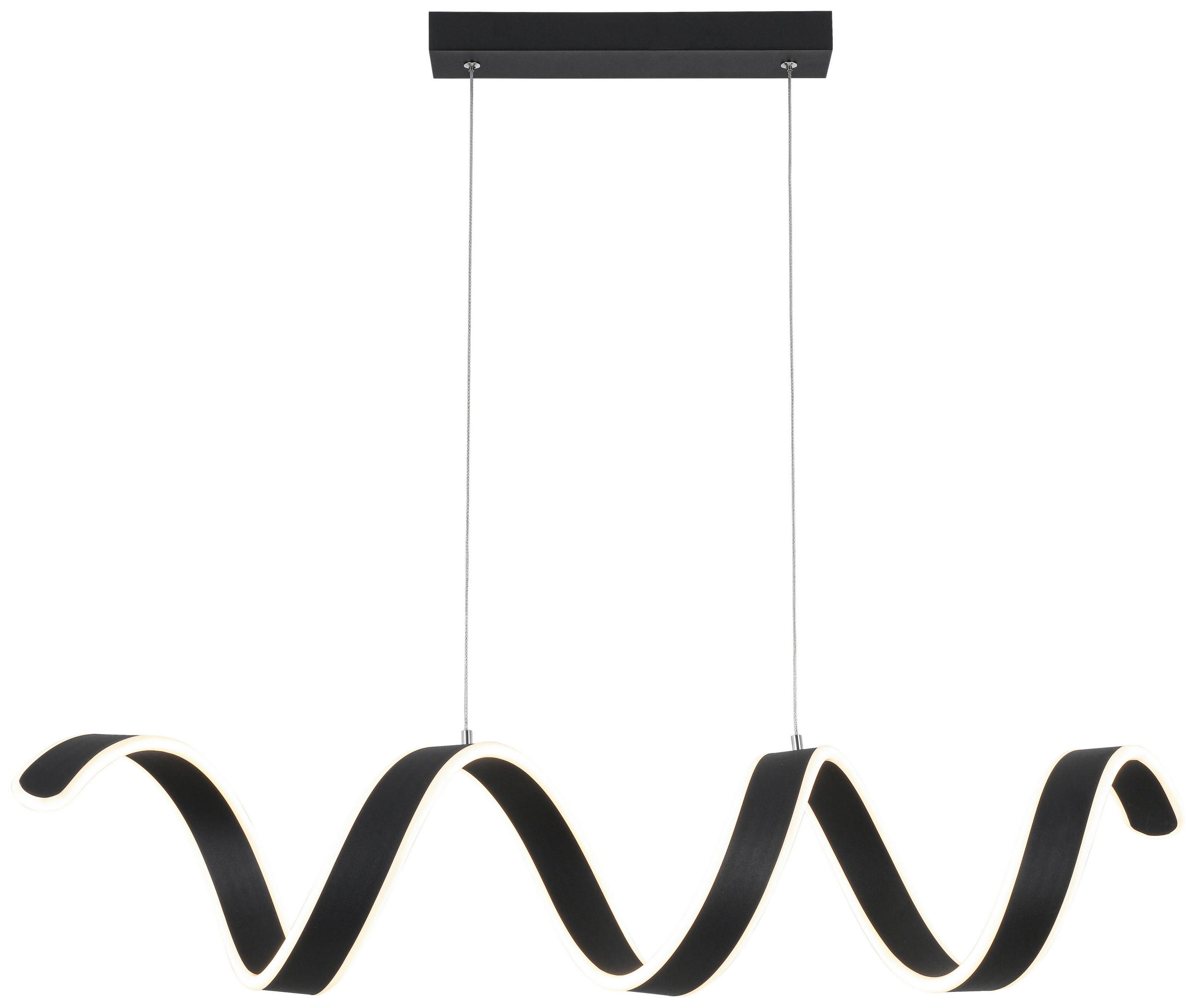 Thumbnail - Nolo LED-Pendelleuchte schwarz Metall Kunststoff B/H/L: ca. 18x120x92 cm