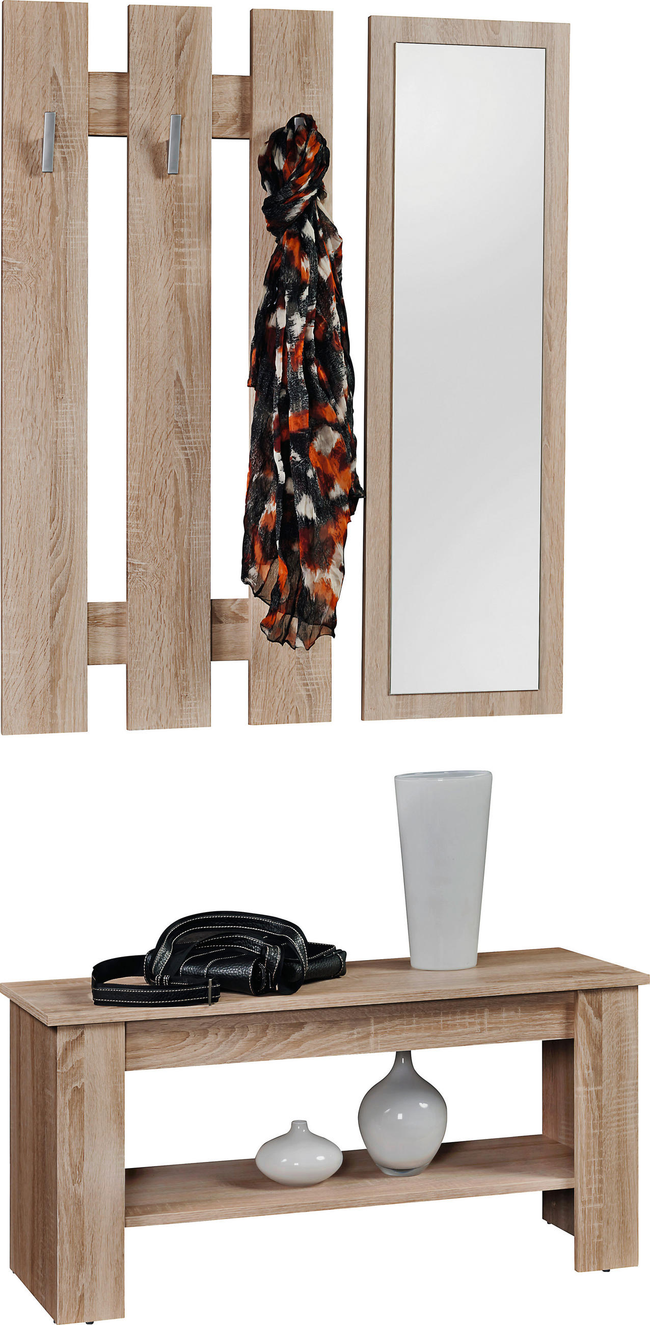 Garderobenset Lupo Eiche Sonoma Nachbildung B/H/T: ca. 90x154x33 cm