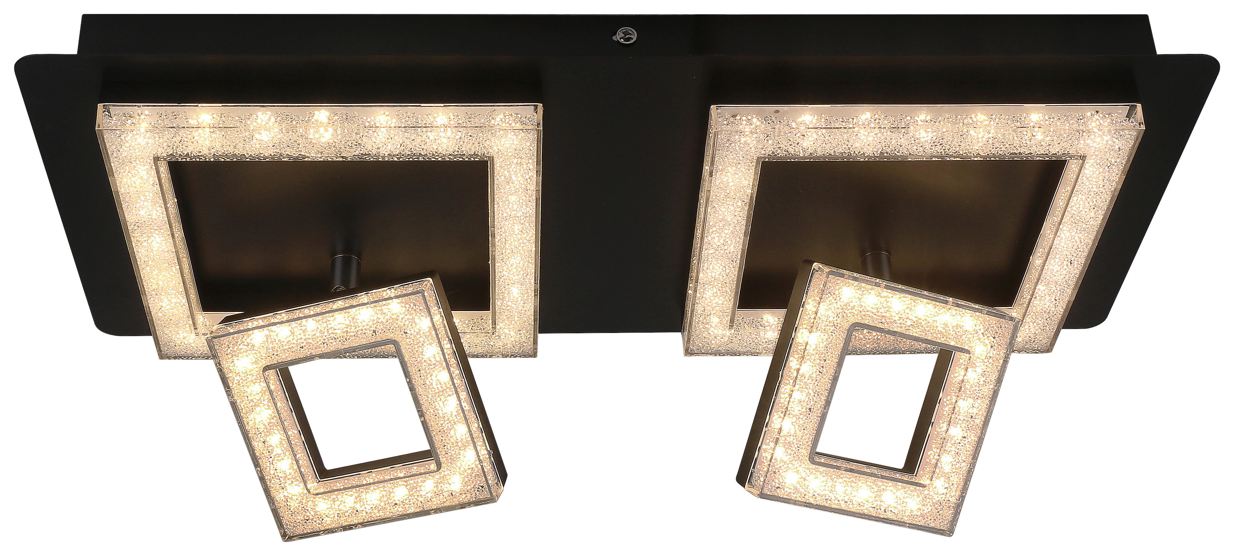 Thumbnail - Deckenleuchte Timo schwarz Metall Acryl B/H/L: ca. 19x8x44 cm