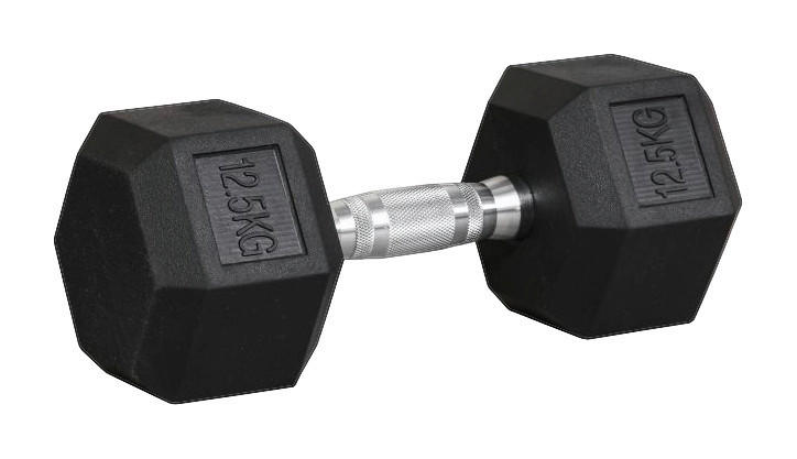 HOMCOM Hantel Gewichtstraining silber Metall B/H/L: ca. 32,6x9,9x14,8 cm