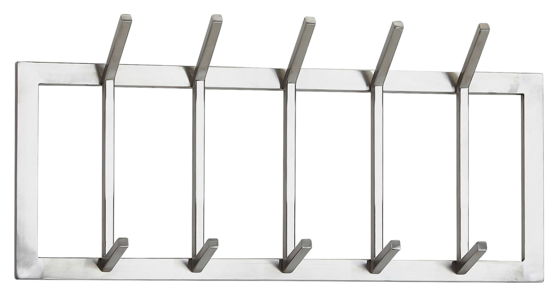 Garderobe Stahl poliert B/H/T: ca. 65x30x10 cm