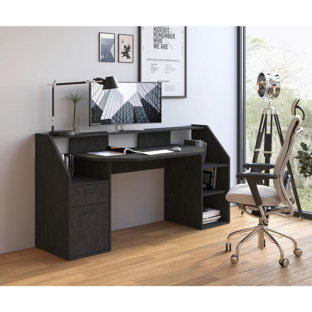 Thumbnail - Gaming-Schreibtisch Zocker B/H/T: ca. 180x92x50 cm