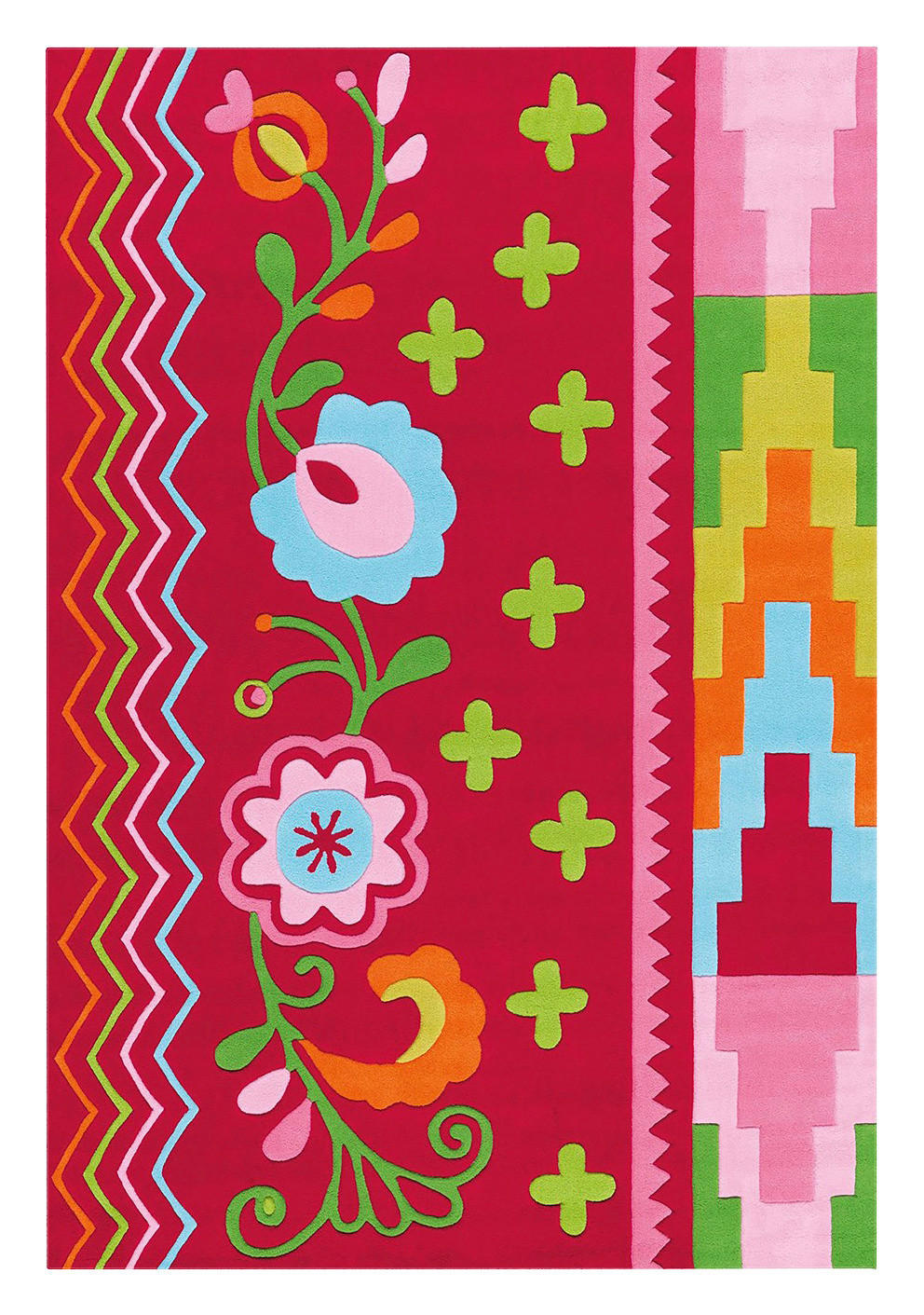 Arte Espina Kurzflorteppich Sam 4144 rosa B/L: ca. 140x200 cm