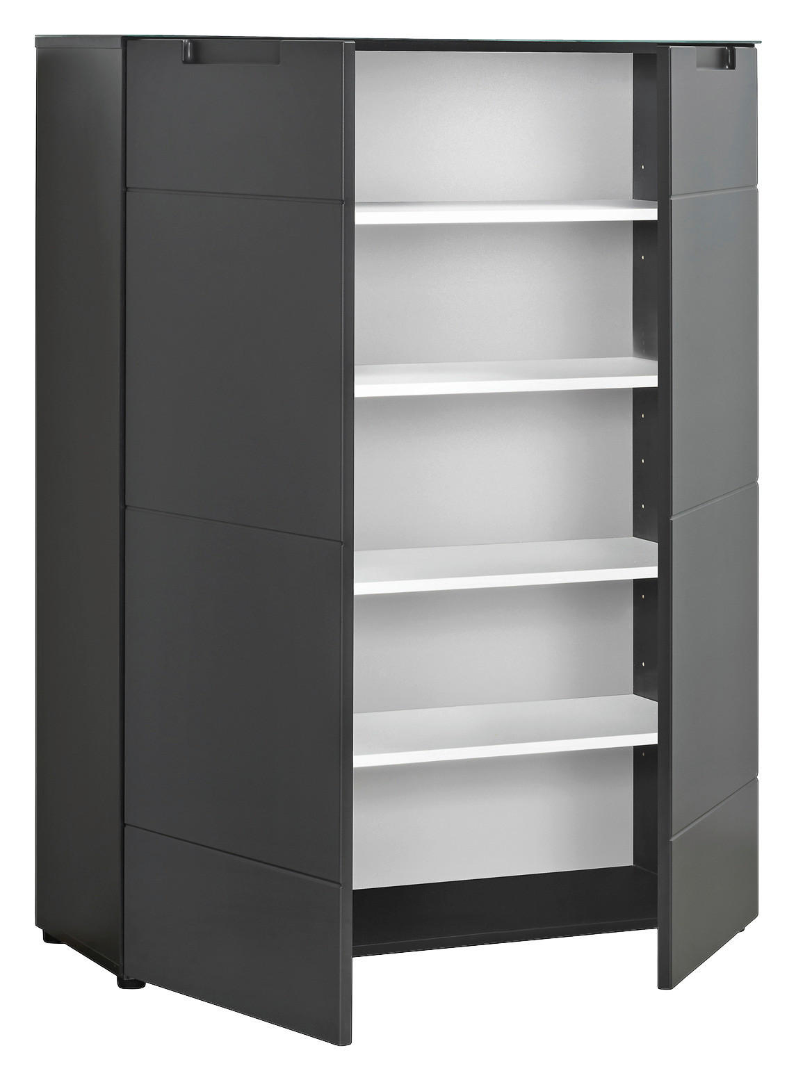 Thumbnail - Kommode Mailand 11 anthrazit B/H/T: ca. 90x120x34 cm