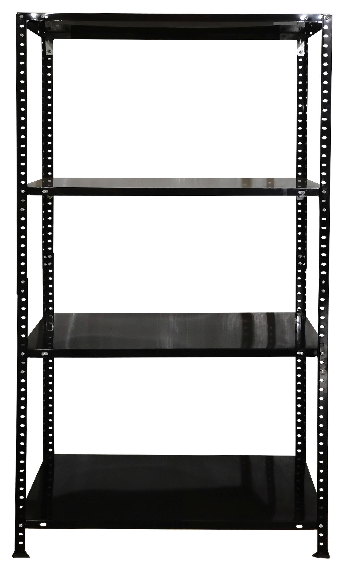 Schwerlaststeckregal schwarz B/H/T: ca. 75x150x40 cm