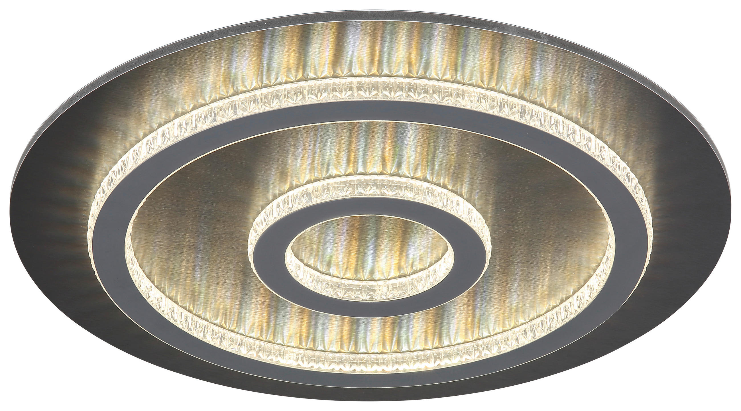 GLOBO LED-Deckenleuchte mattschwarz anthrazit hellgrau Kunststoff Metall H/D: ca. 5,5x45 cm 1 Brennstellen