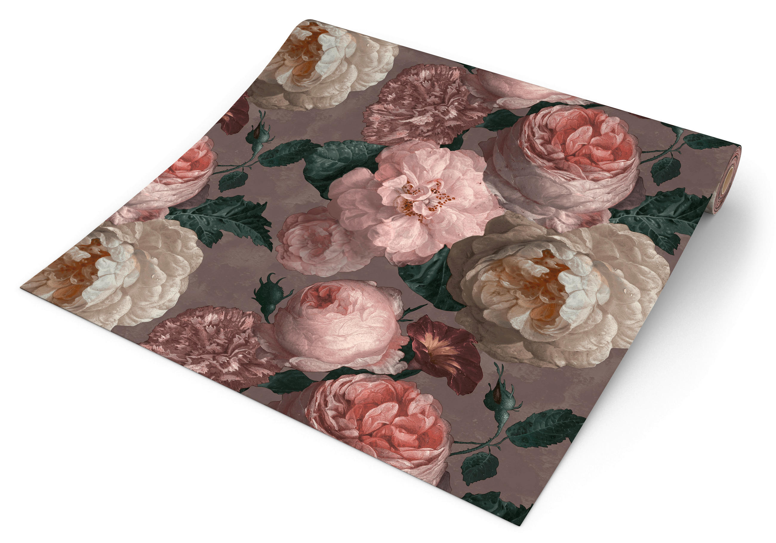 UGEPA Papiertapete grau rosa B/L: ca. 53x1005 cm