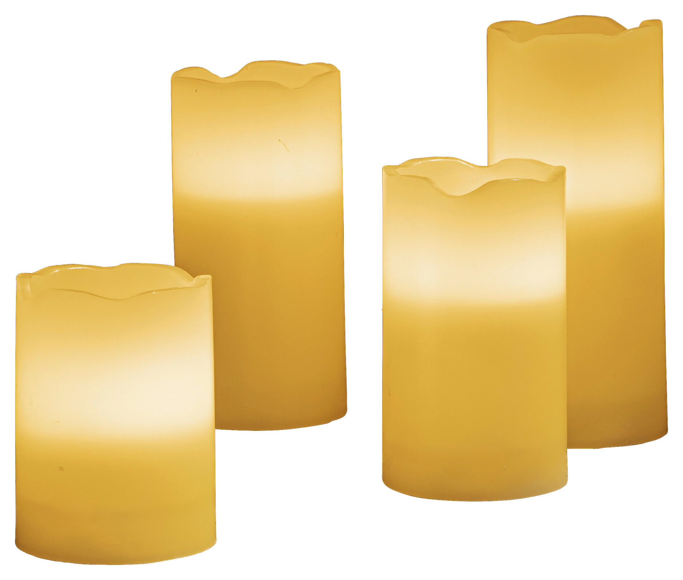 LED-Kerzen 4er Set warmweiß